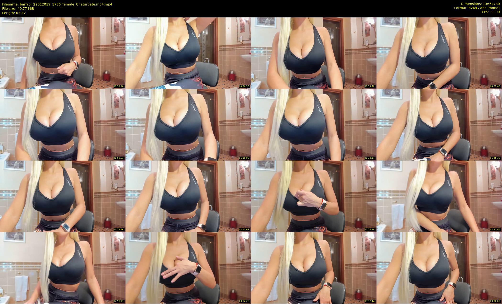 barrrbi — 4 minute Chaturbate female cam show recording, 720p, Jan 22, 2019