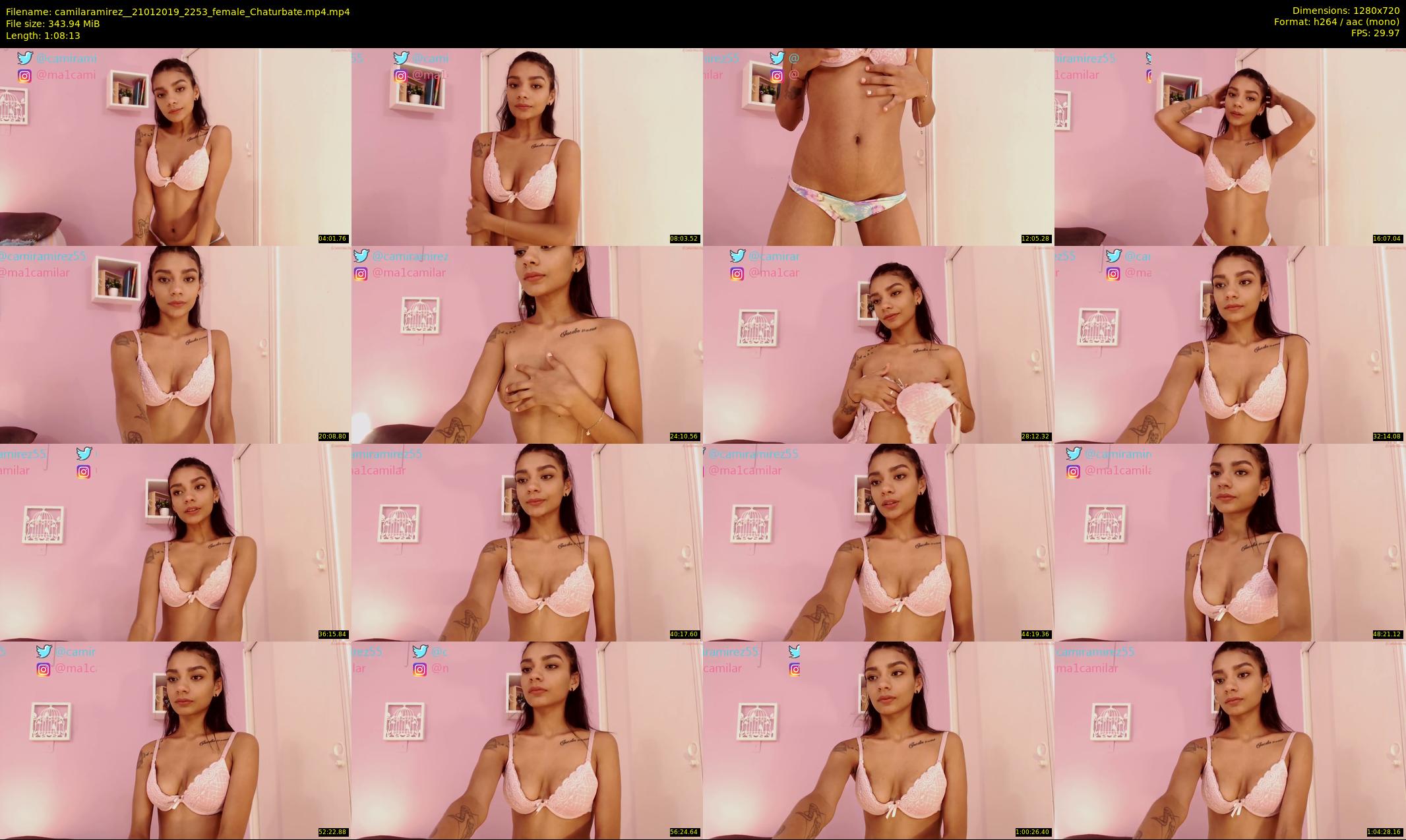 camilaramirez_ — 69 minute Chaturbate female cam show recording, 720p, Jan 21, 2019