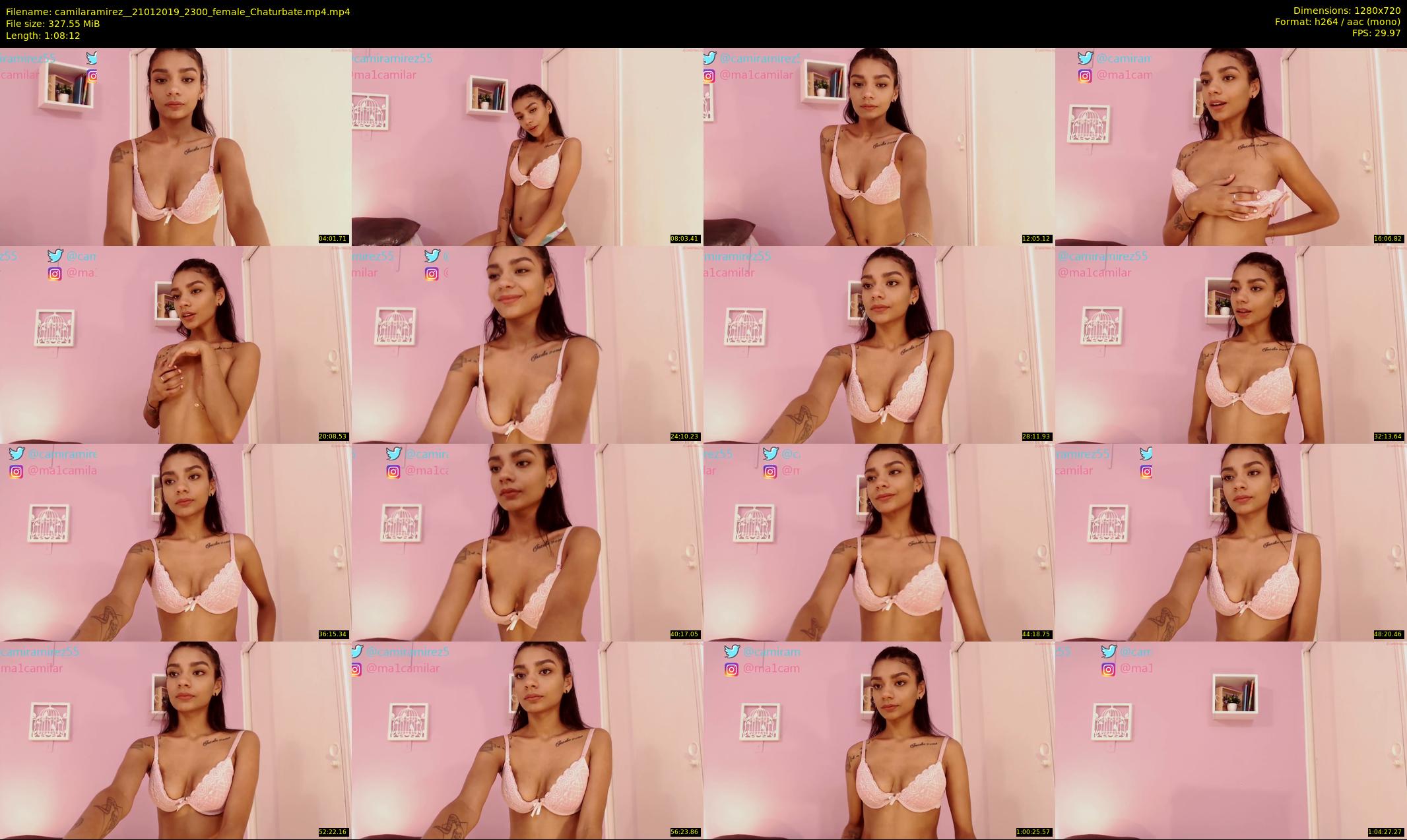 camilaramirez_ — 69 minute Chaturbate female cam show recording, 720p, Jan 21, 2019