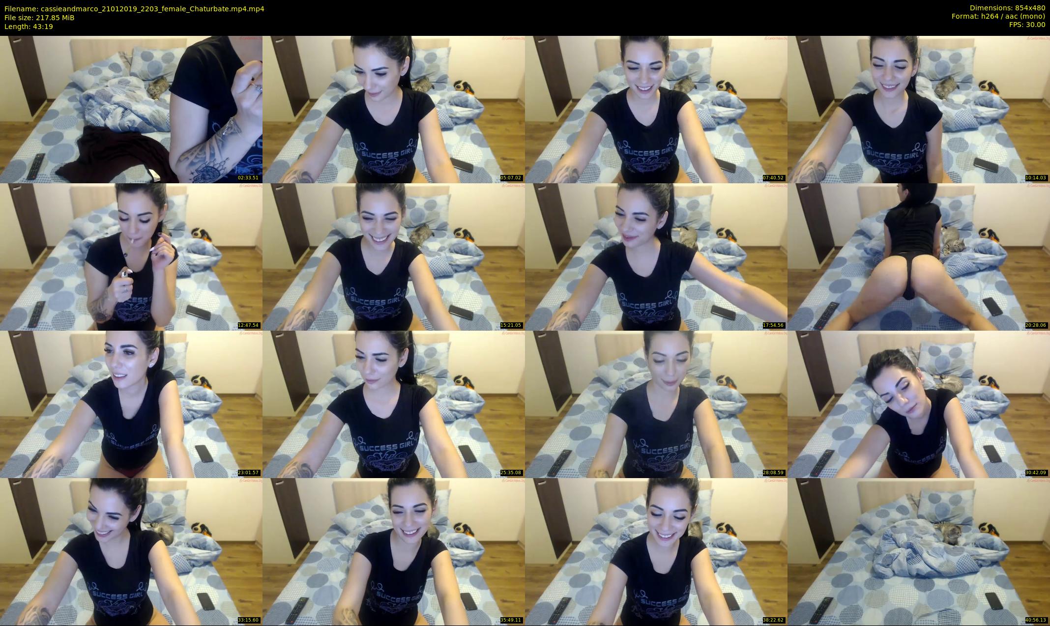 cassieandmarco — 44 minute Chaturbate female cam show recording, 480p, Jan 21, 2019