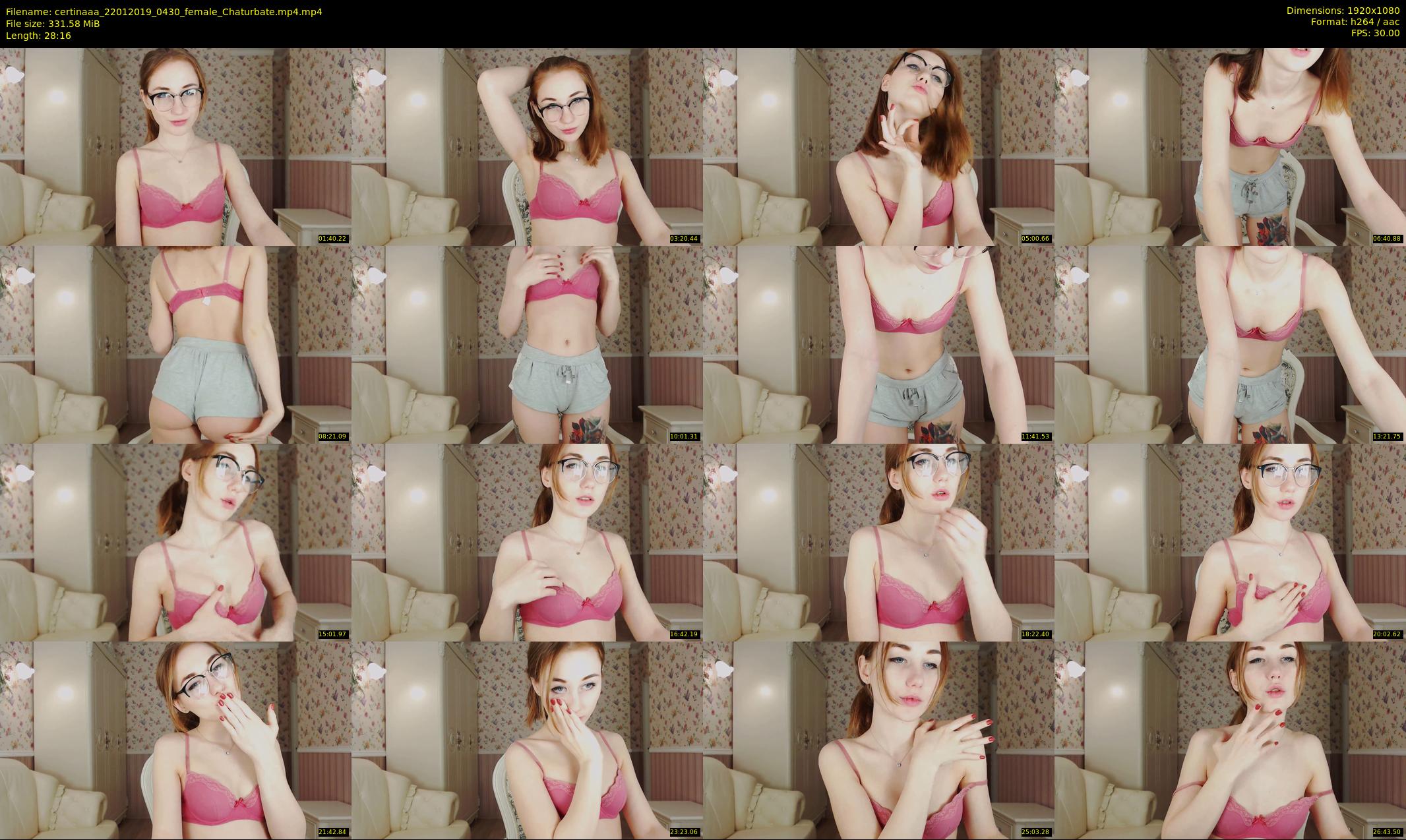 certinaaa — 29 minute Chaturbate female cam show recording, 1080p, Jan 22, 2019