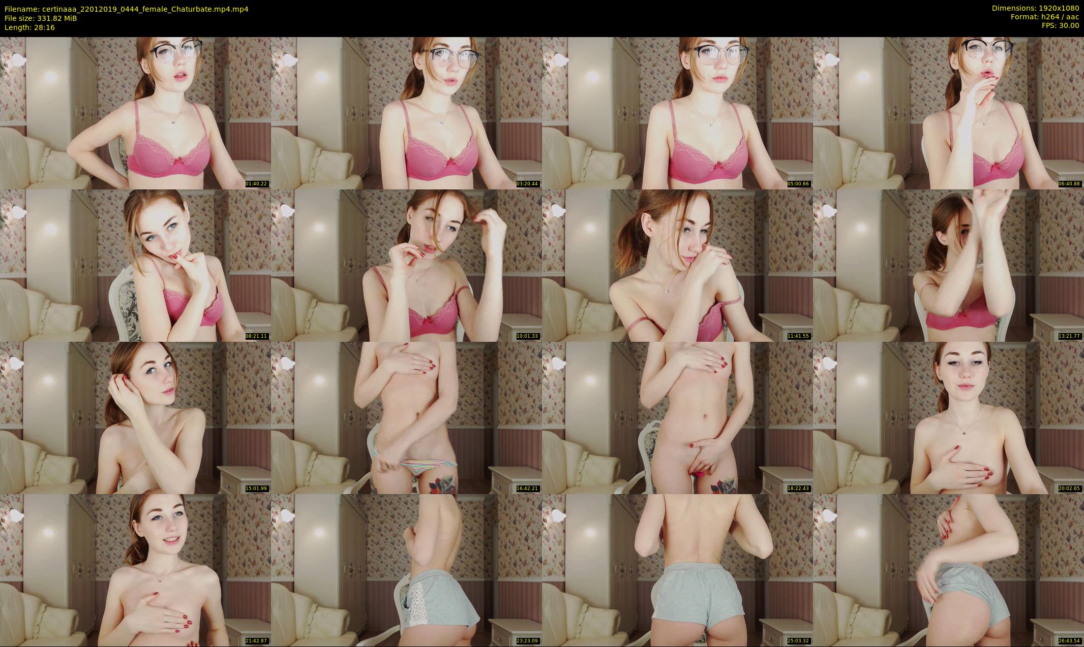 certinaaa — 29 minute Chaturbate female cam show recording, 1080p, Jan 22, 2019