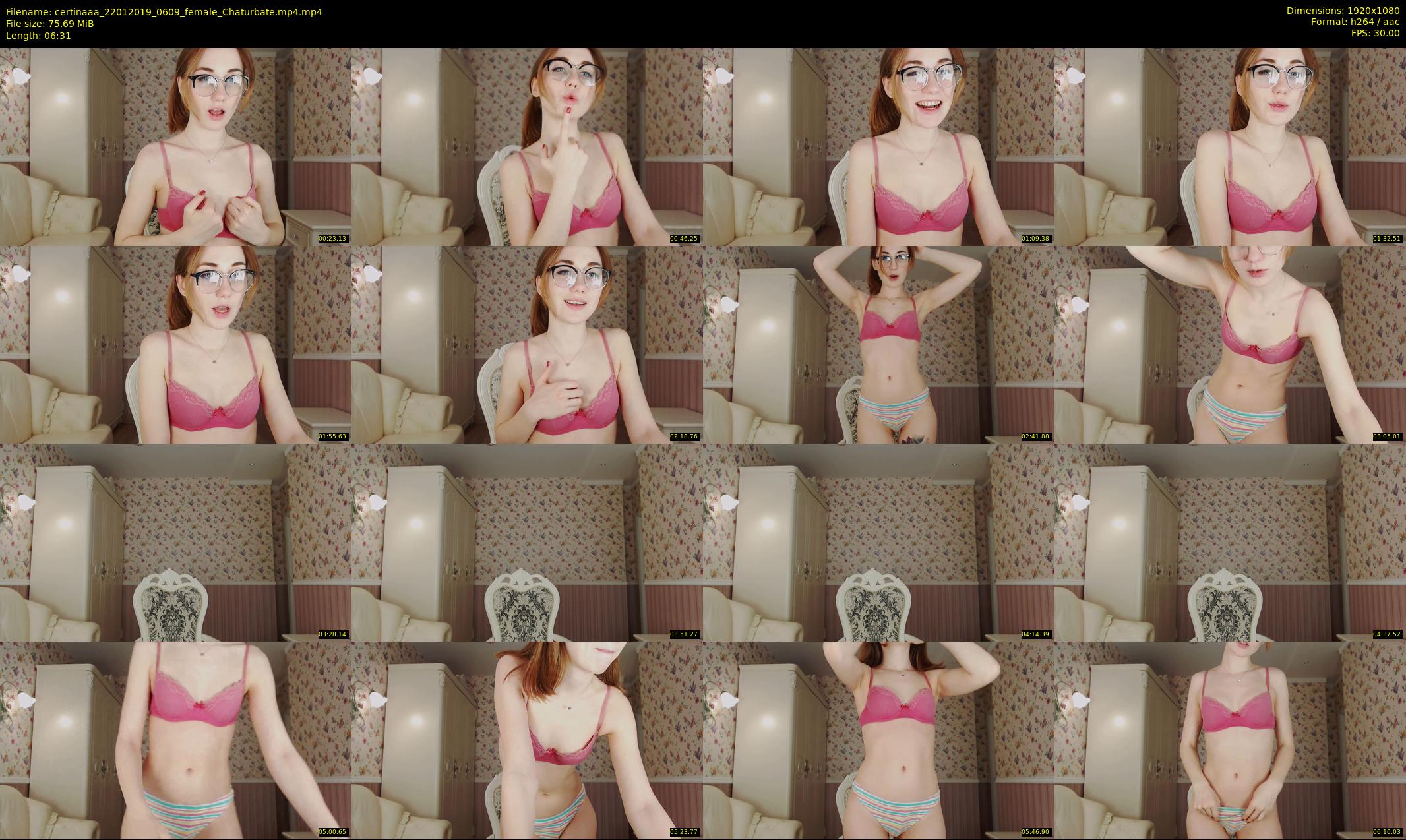 certinaaa — 7 minute Chaturbate female cam show recording, 1080p, Jan 22, 2019