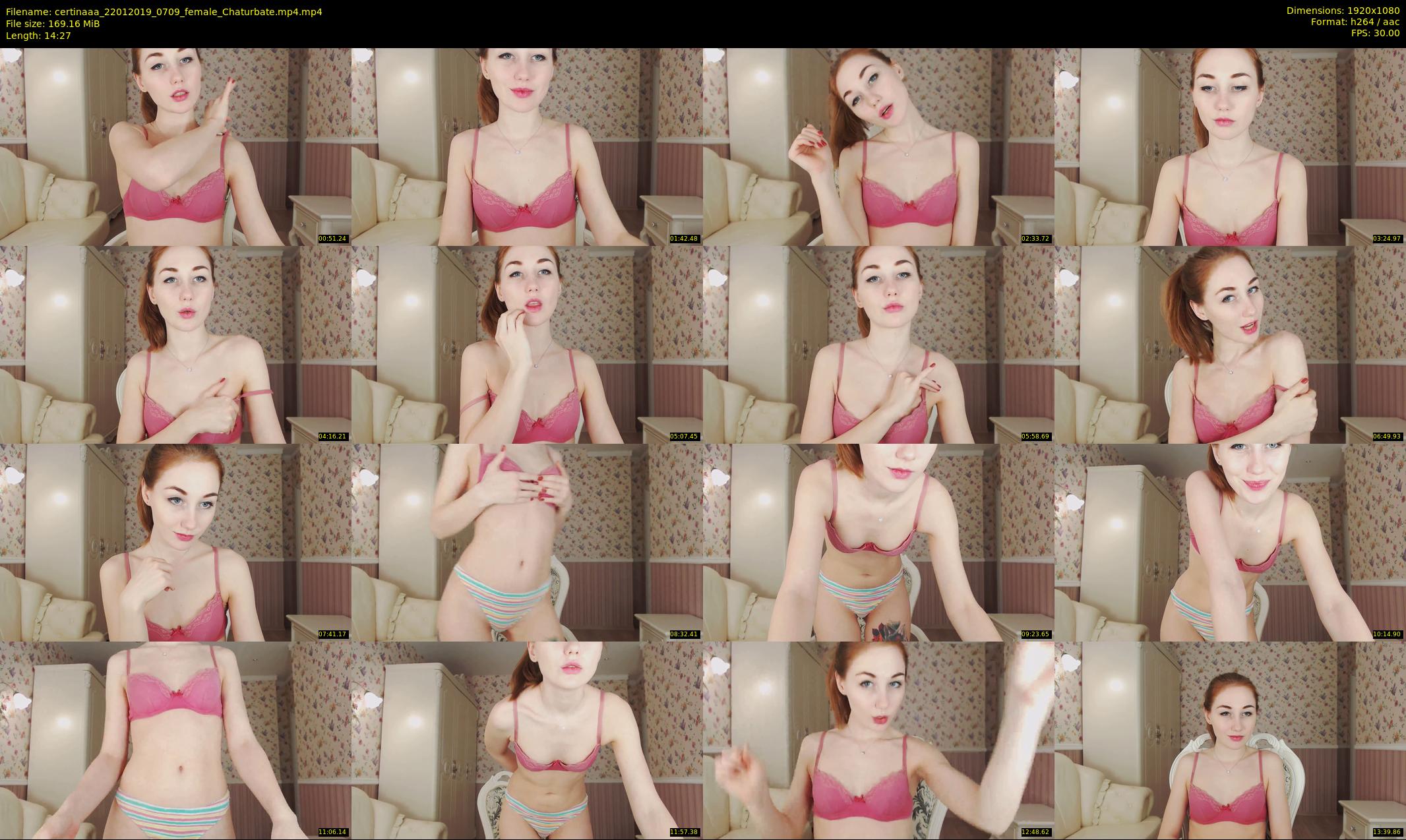 certinaaa — 15 minute Chaturbate female cam show recording, 1080p, Jan 22, 2019