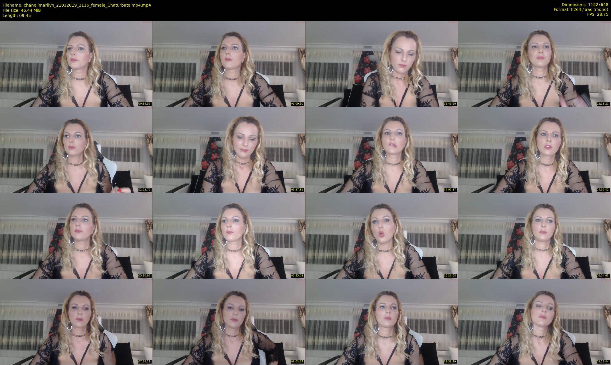 chanellmarilyn — 10 minute Chaturbate female cam show recording, 480p, Jan 21, 2019