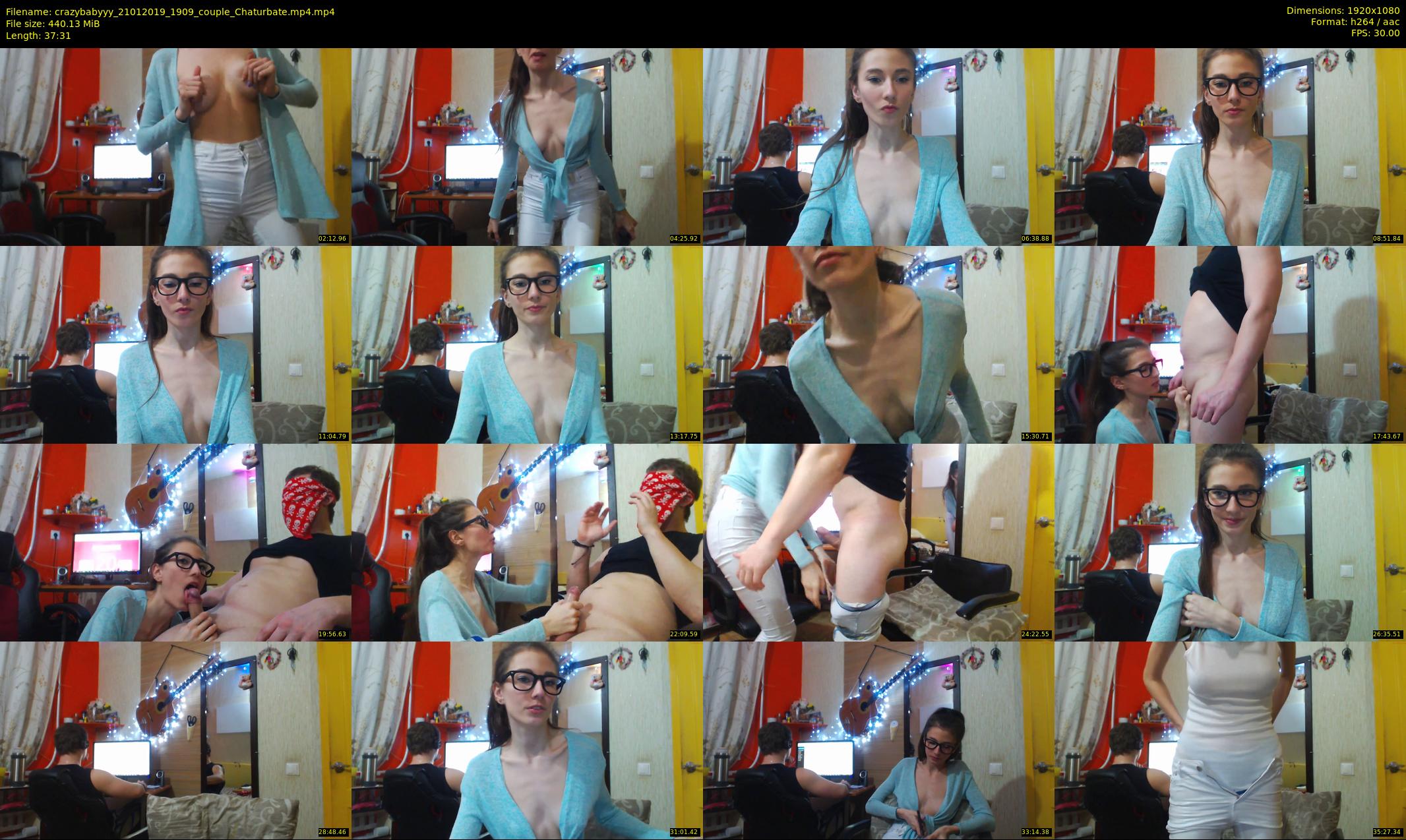 crazybabyyy — 38 minute Chaturbate couple cam show recording, 1080p, Jan 21, 2019