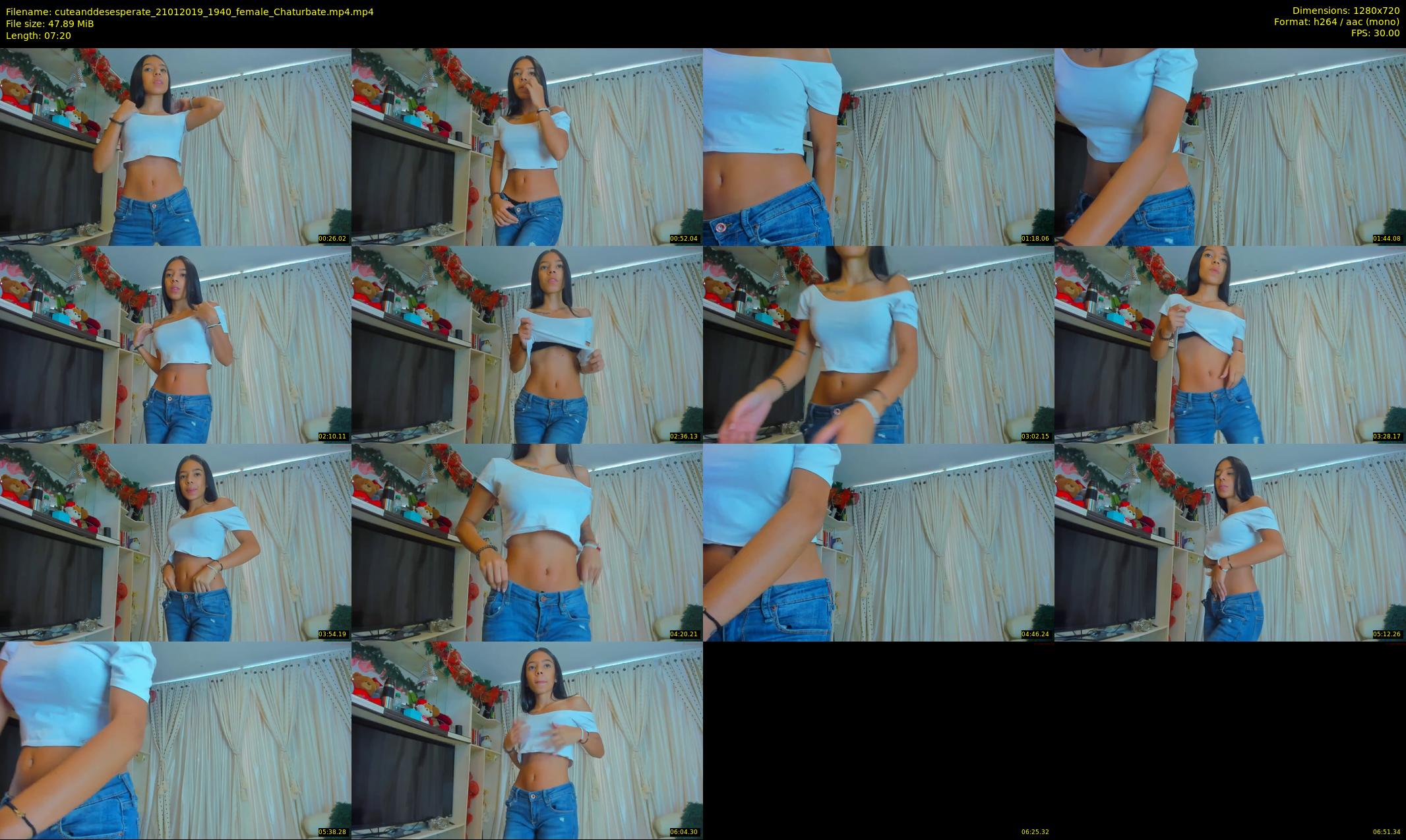 cuteanddesesperate — 8 minute Chaturbate female cam show recording, 720p, Jan 21, 2019