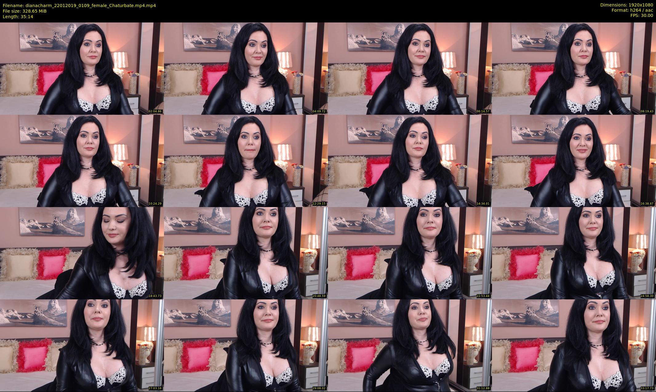 dianacharm — 36 minute Chaturbate female cam show recording, 1080p, Jan 22, 2019