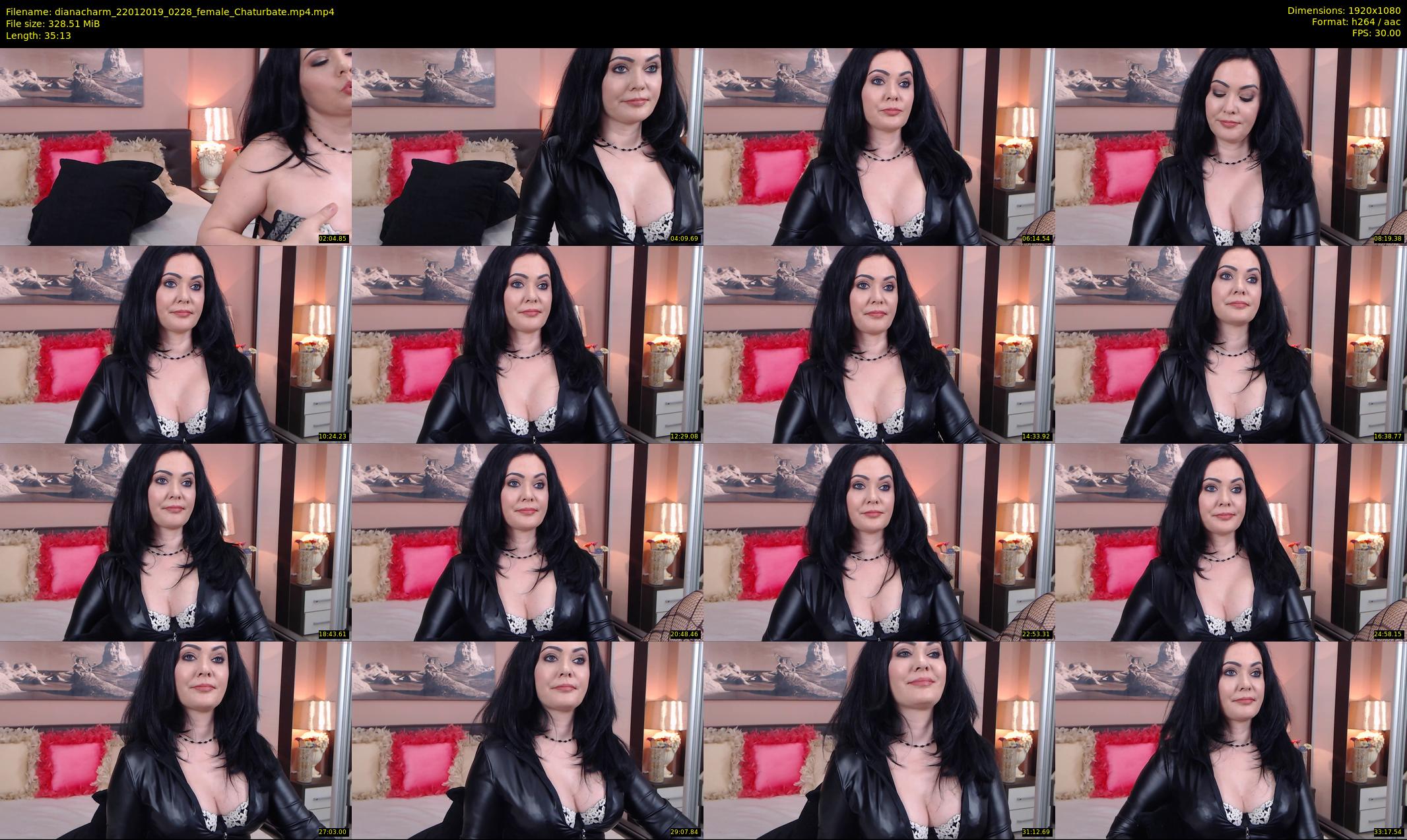 dianacharm — 36 minute Chaturbate female cam show recording, 1080p, Jan 22, 2019