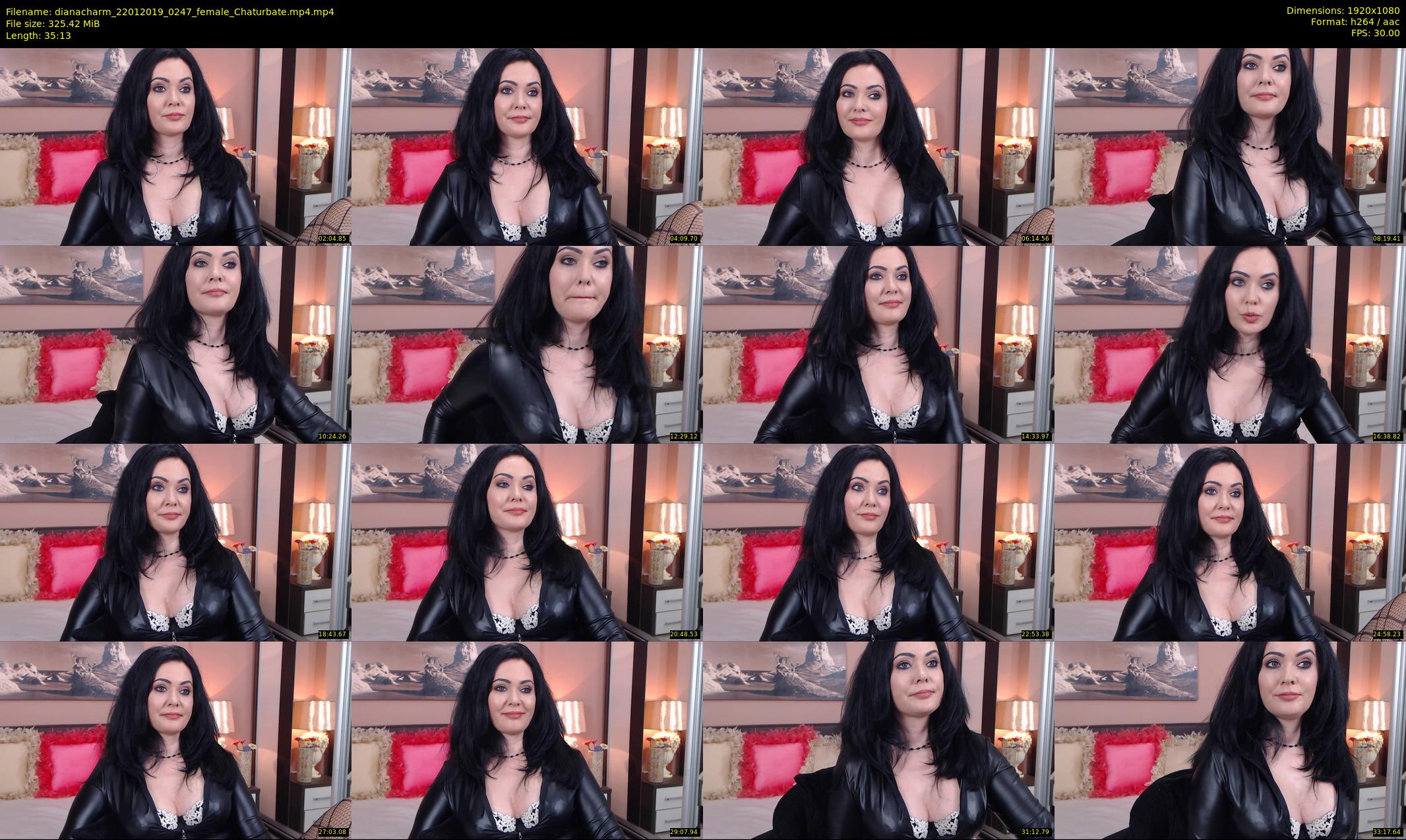 dianacharm — 36 minute Chaturbate female cam show recording, 1080p, Jan 22, 2019