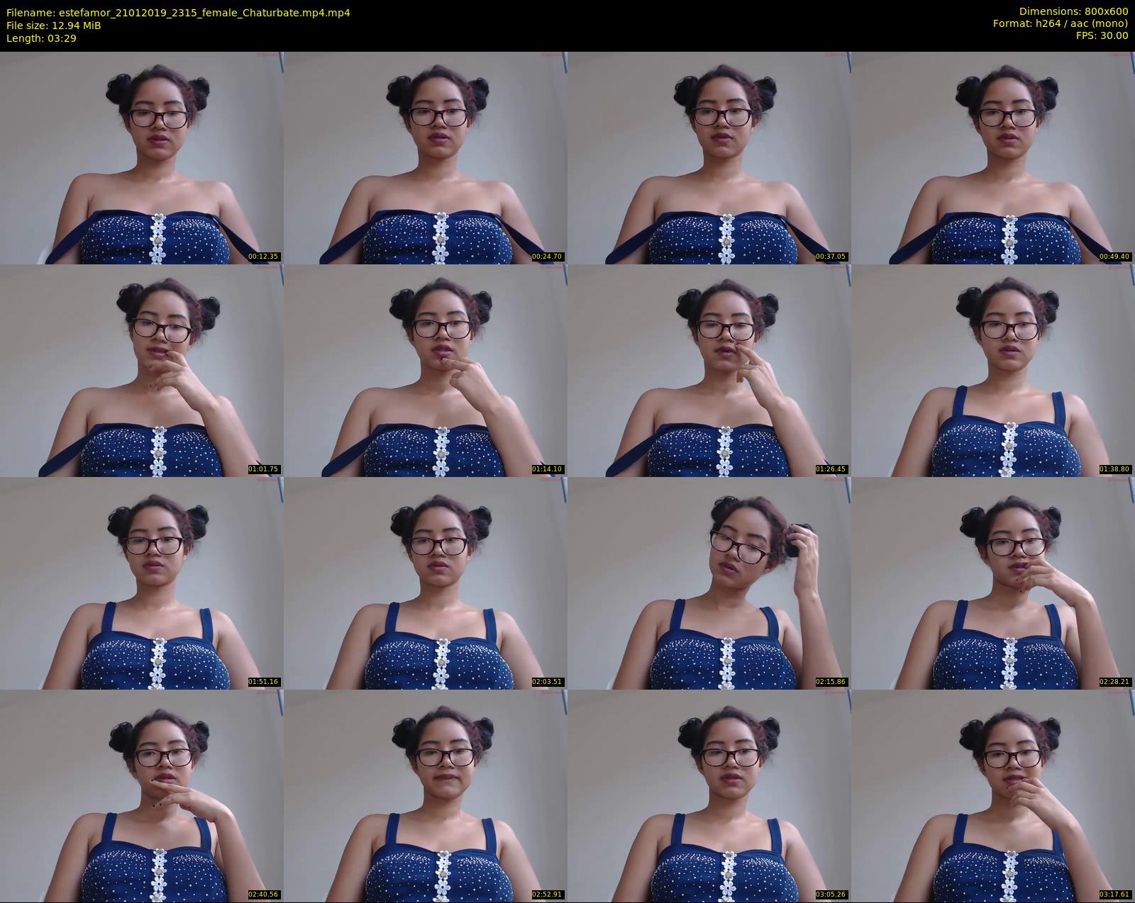estefamor — 4 minute Chaturbate female cam show recording, 480p, Jan 21, 2019