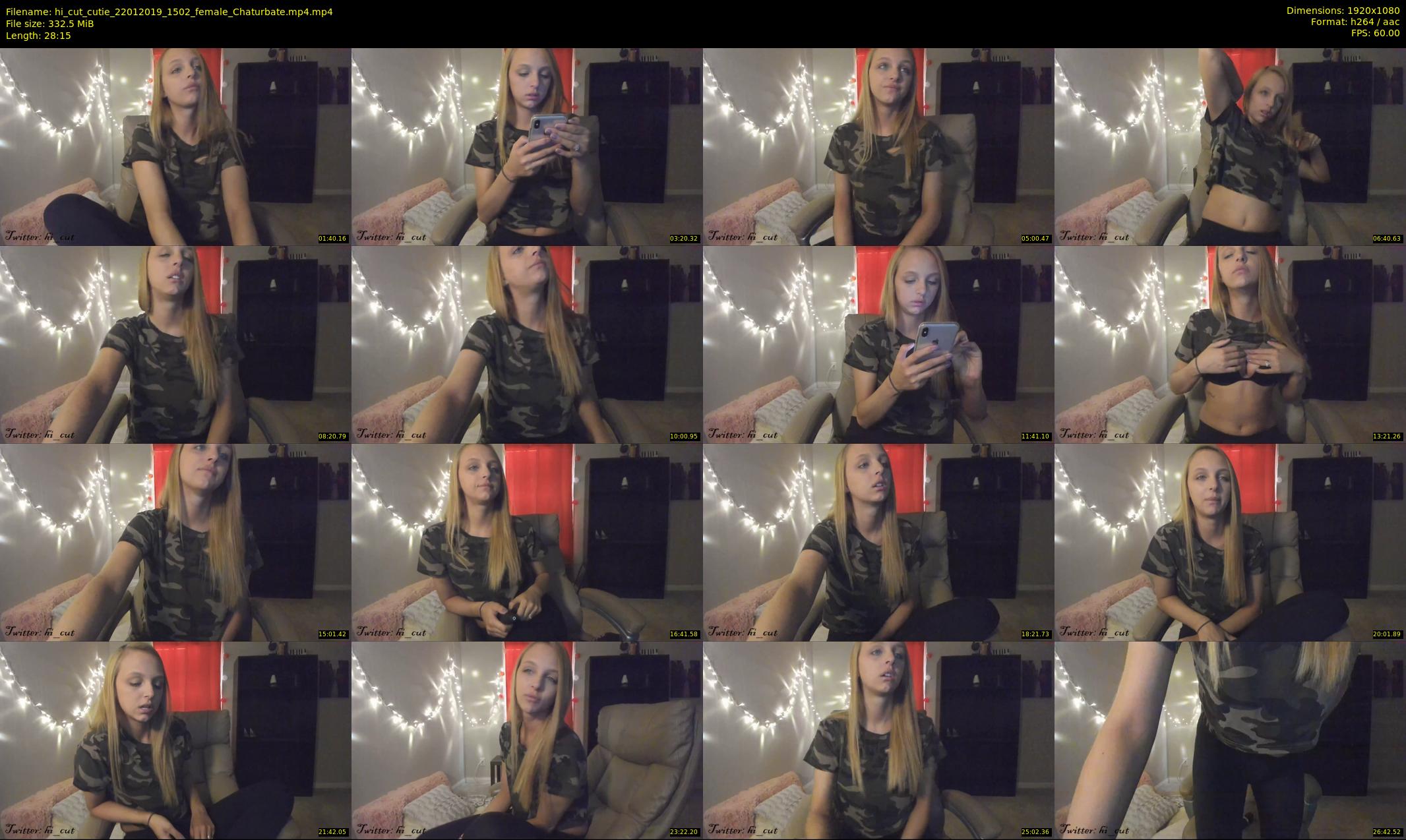 hi_cut_cutie — 29 minute Chaturbate female cam show recording, 1080p, Jan 22, 2019