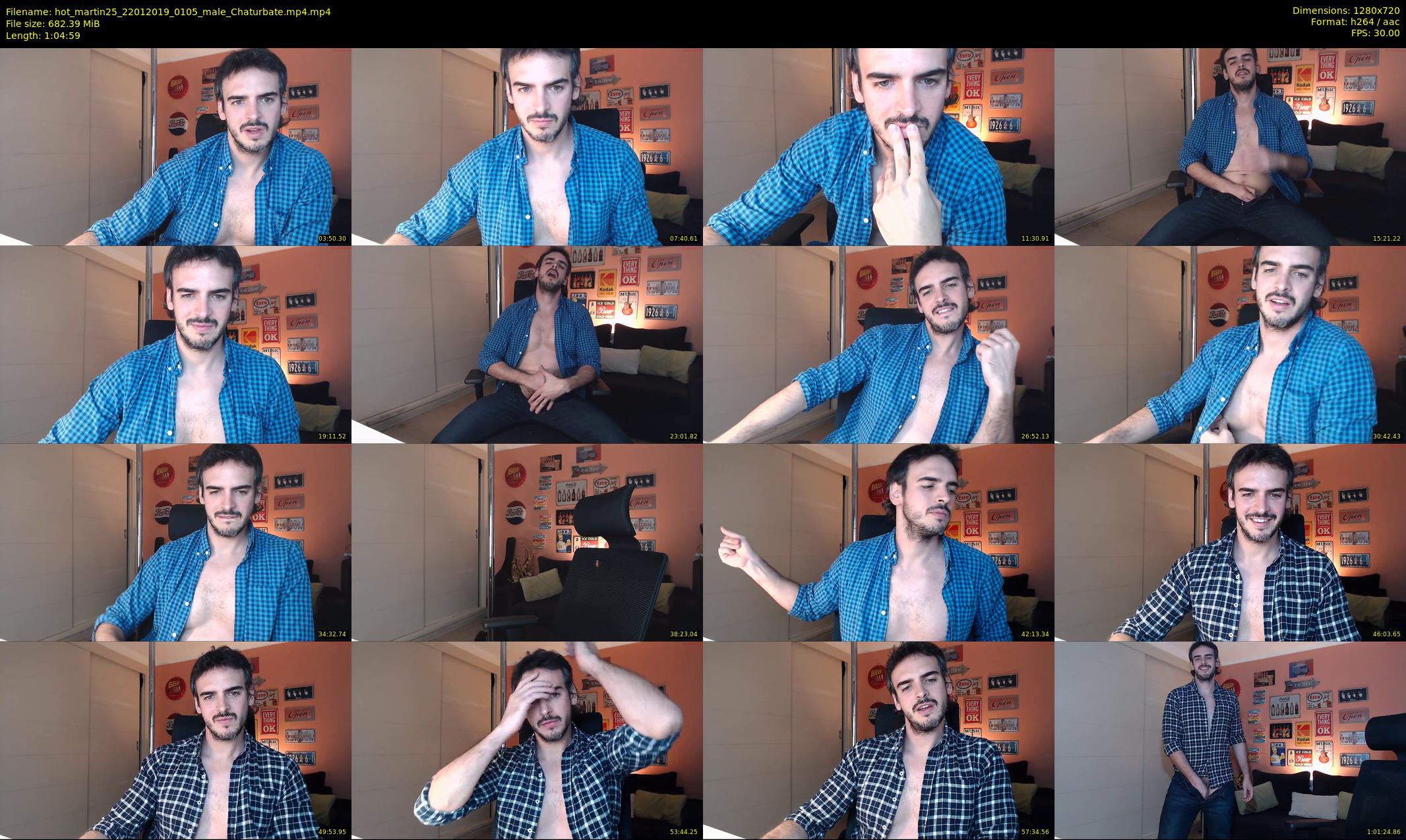 hot_martin25 — 65 minute Chaturbate male cam show recording, 720p, Jan 22, 2019