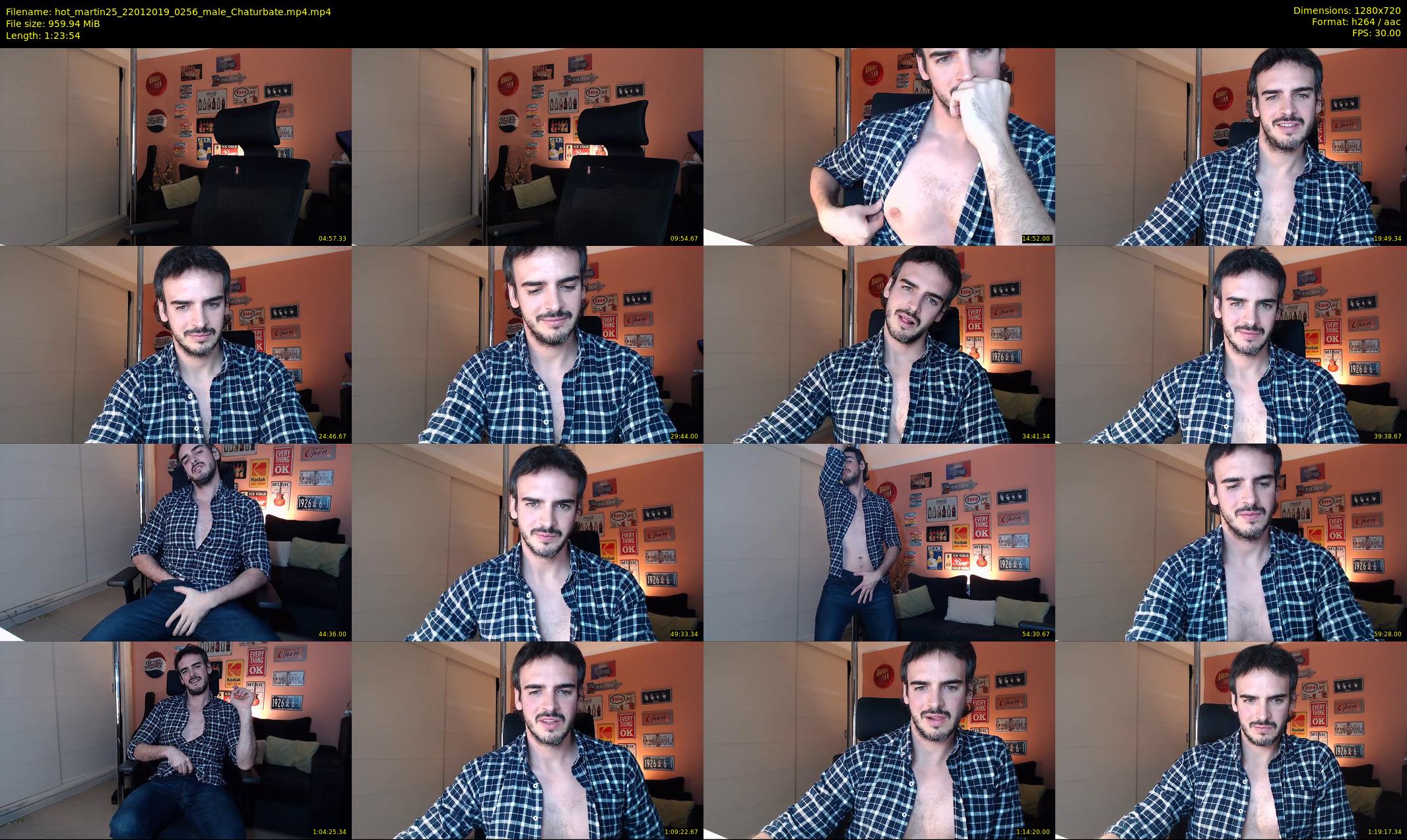 hot_martin25 — 84 minute Chaturbate male cam show recording, 720p, Jan 22, 2019