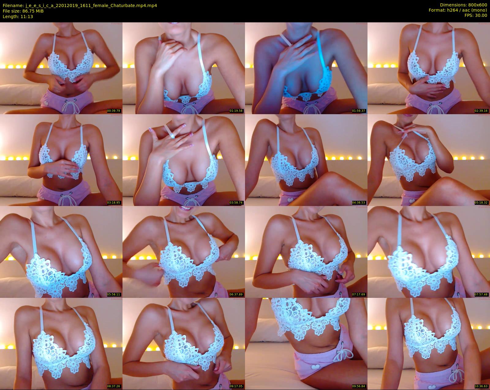 j_e_e_s_i_c_a — 12 minute Chaturbate female cam show recording, 480p, Jan 22, 2019