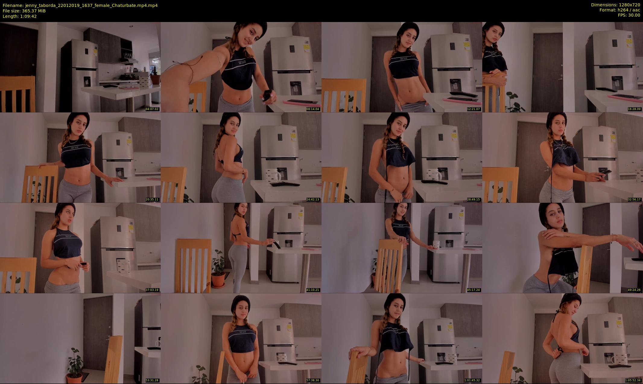 jenny_taborda — 70 minute Chaturbate female cam show recording, 720p, Jan 22, 2019
