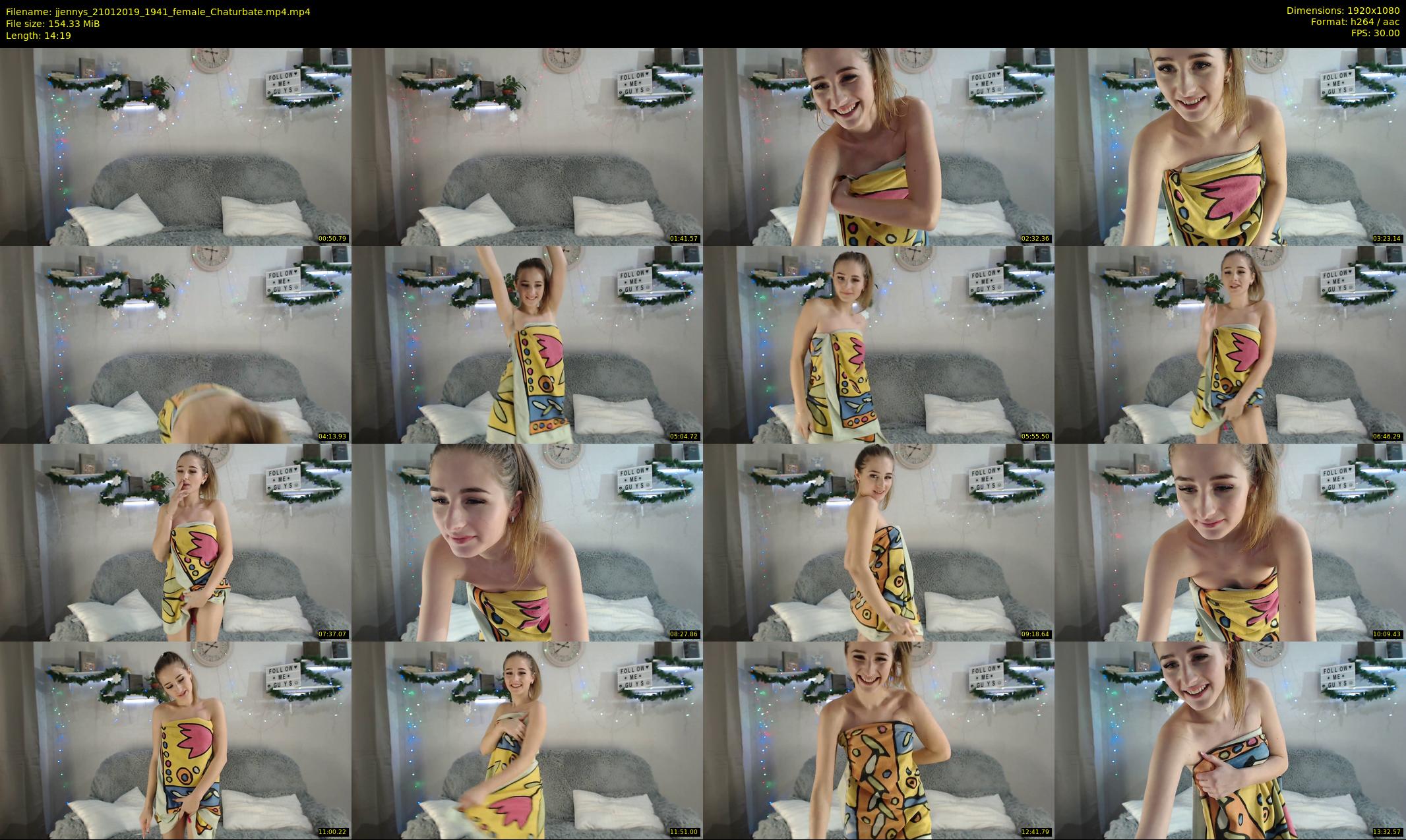 jjennys — 15 minute Chaturbate female cam show recording, 1080p, Jan 21, 2019