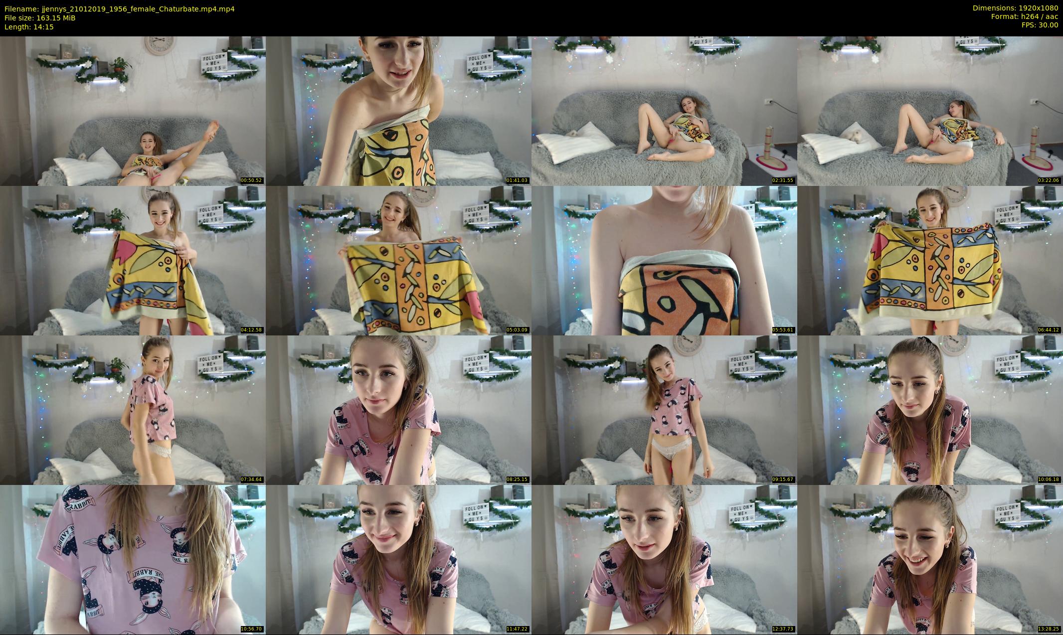jjennys — 15 minute Chaturbate female cam show recording, 1080p, Jan 21, 2019