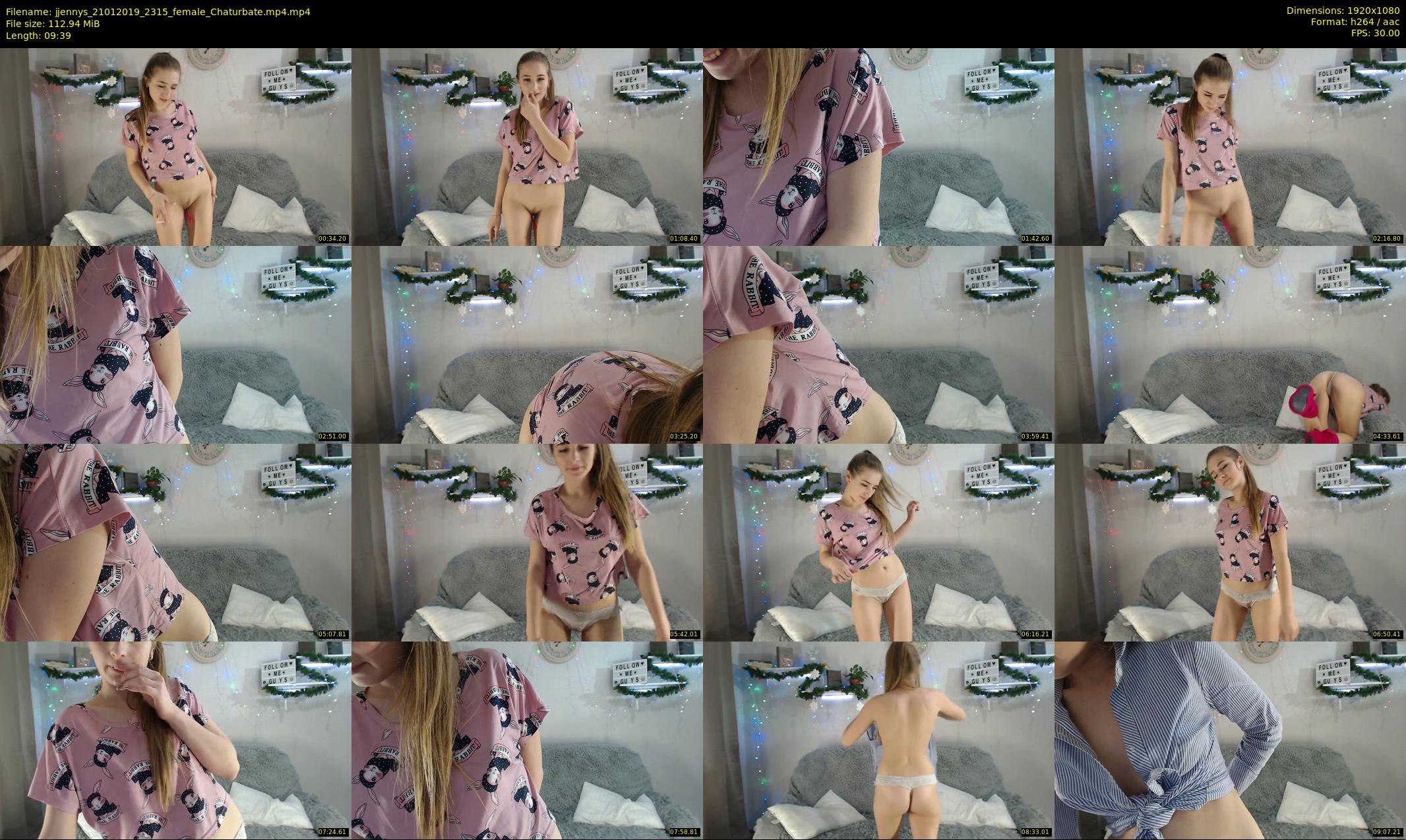 jjennys — 10 minute Chaturbate female cam show recording, 1080p, Jan 21, 2019