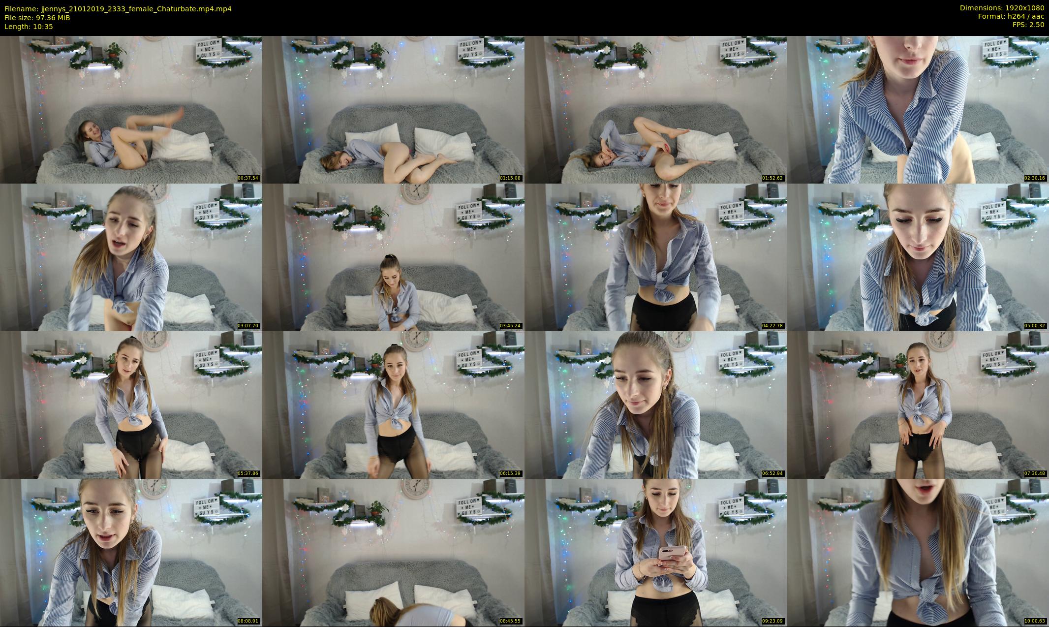 jjennys — 11 minute Chaturbate female cam show recording, 1080p, Jan 21, 2019