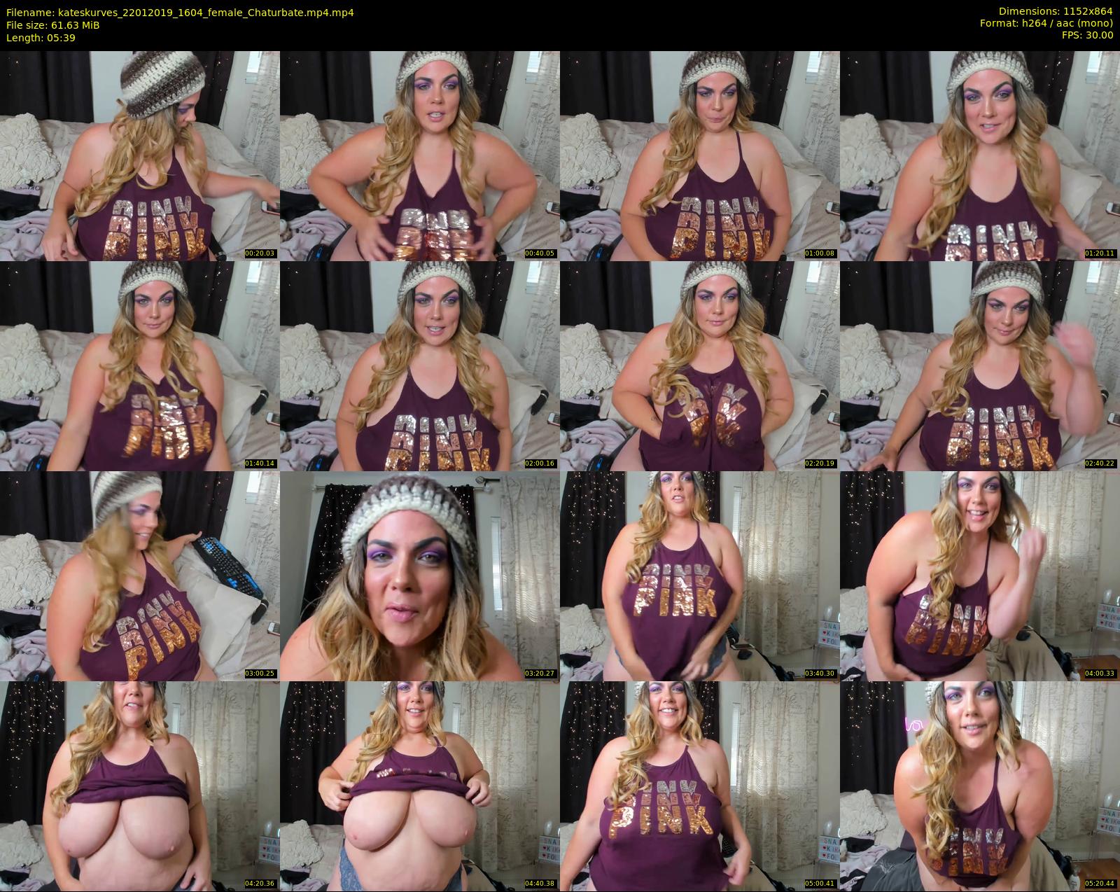 kateskurves — 6 minute Chaturbate female cam show recording, 720p, Jan 22, 2019