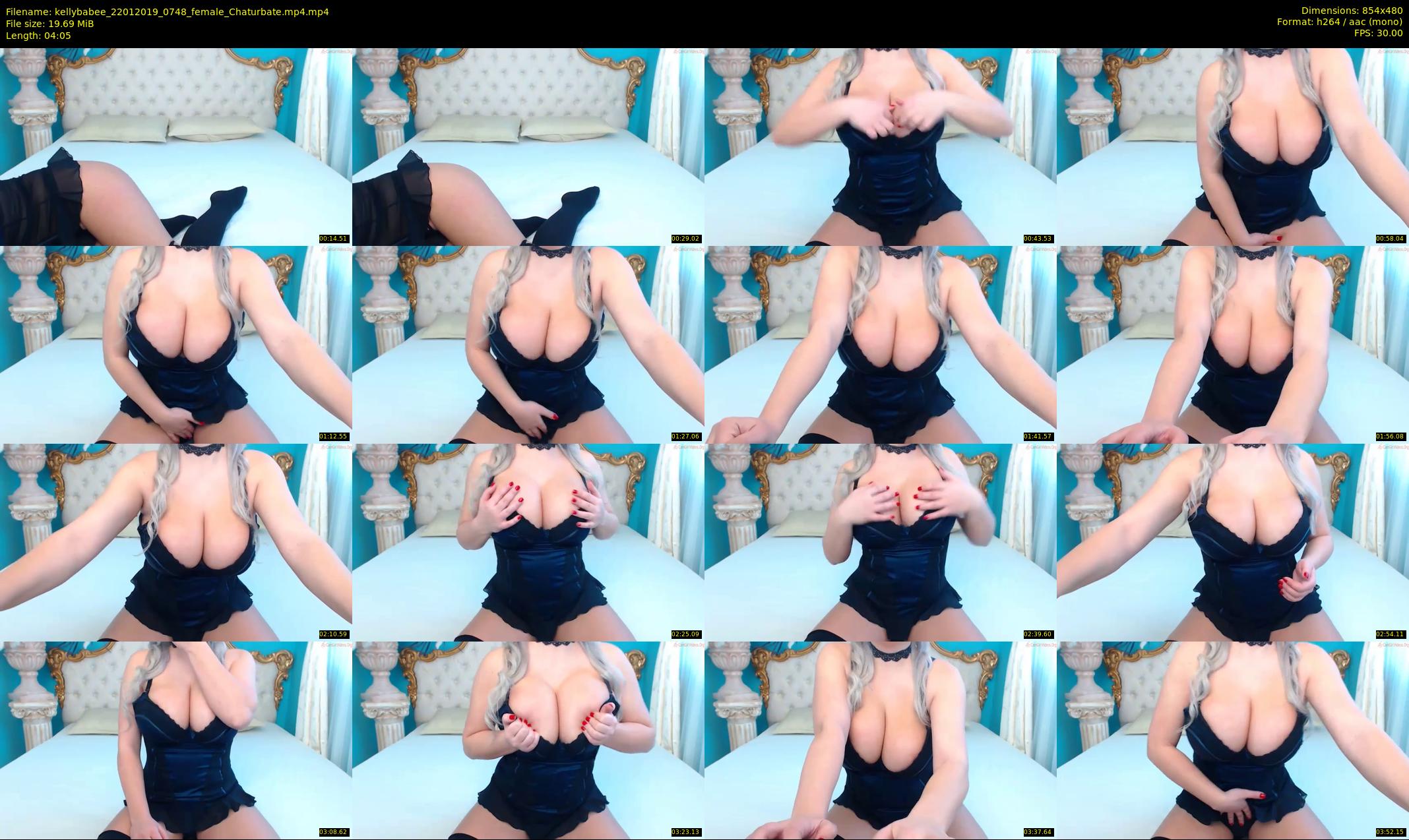 kellybabee — 5 minute Chaturbate female cam show recording, 480p, Jan 22, 2019