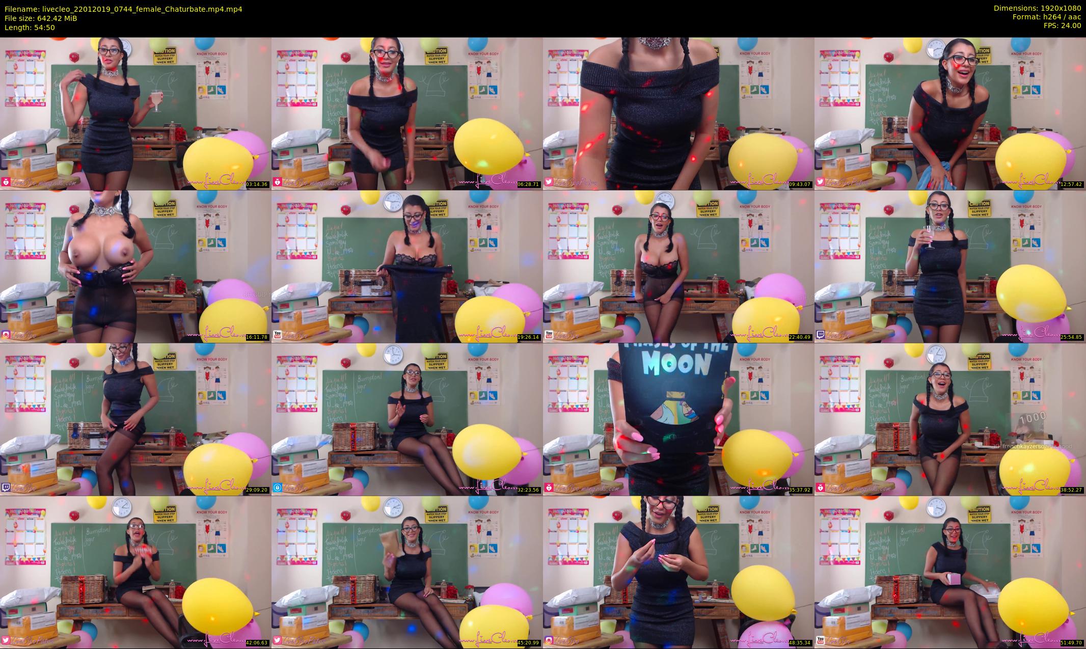 livecleo — 55 minute Chaturbate female cam show recording, 1080p, Jan 22, 2019