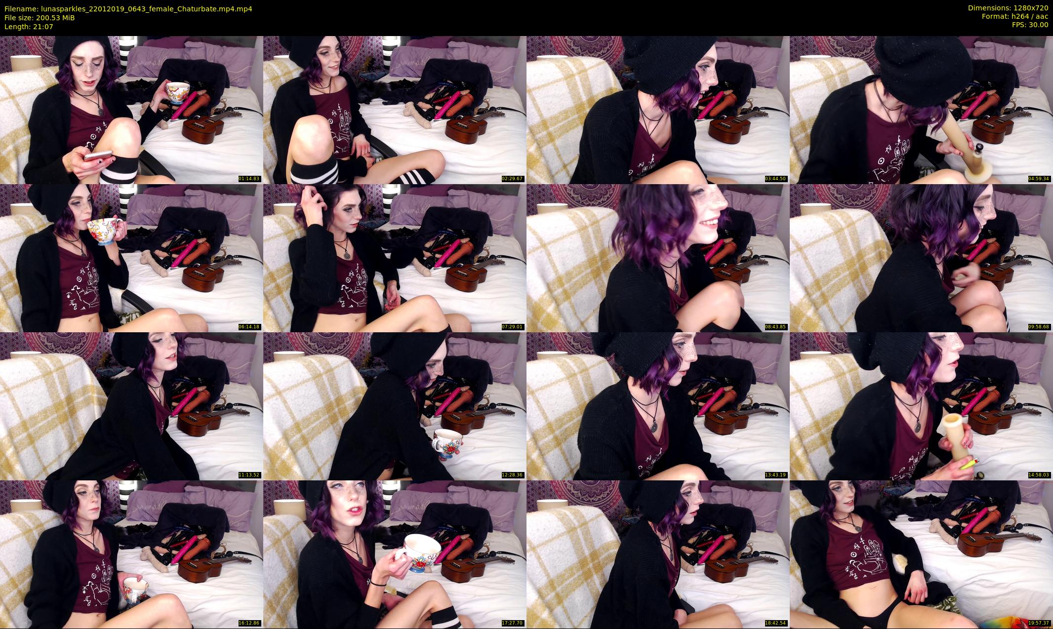 lunasparkles — 22 minute Chaturbate female cam show recording, 720p, Jan 22, 2019