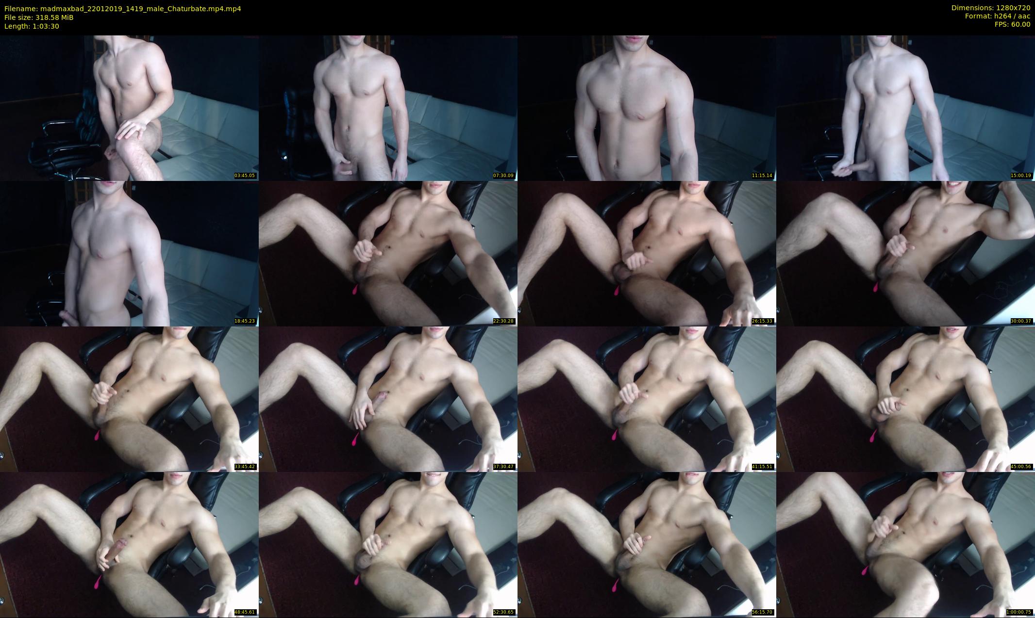 madmaxbad — 64 minute Chaturbate male cam show recording, 720p, Jan 22, 2019