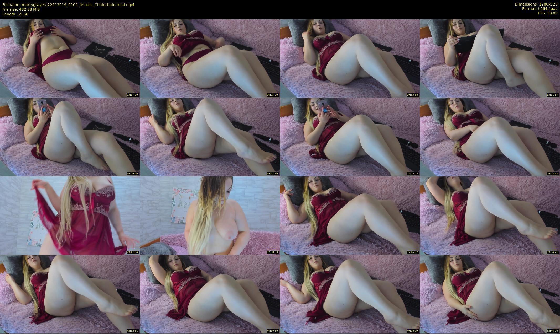 marrygrayes — 56 minute Chaturbate female cam show recording, 720p, Jan 22, 2019