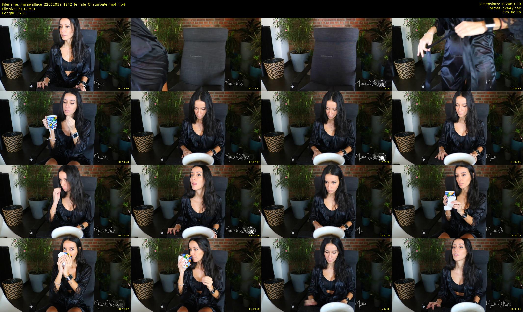 miiiawallace — 7 minute Chaturbate female cam show recording, 1080p, Jan 22, 2019
