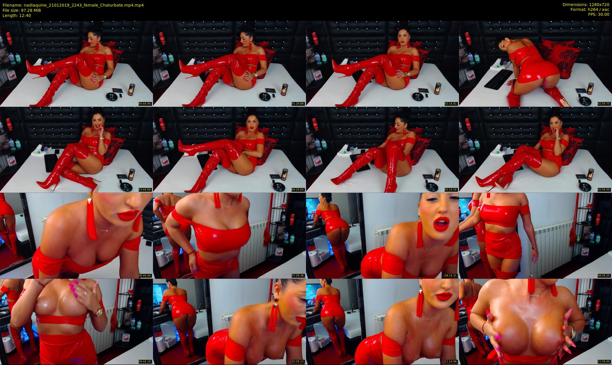 nadiaquine — 13 minute Chaturbate female cam show recording, 720p, Jan 21, 2019