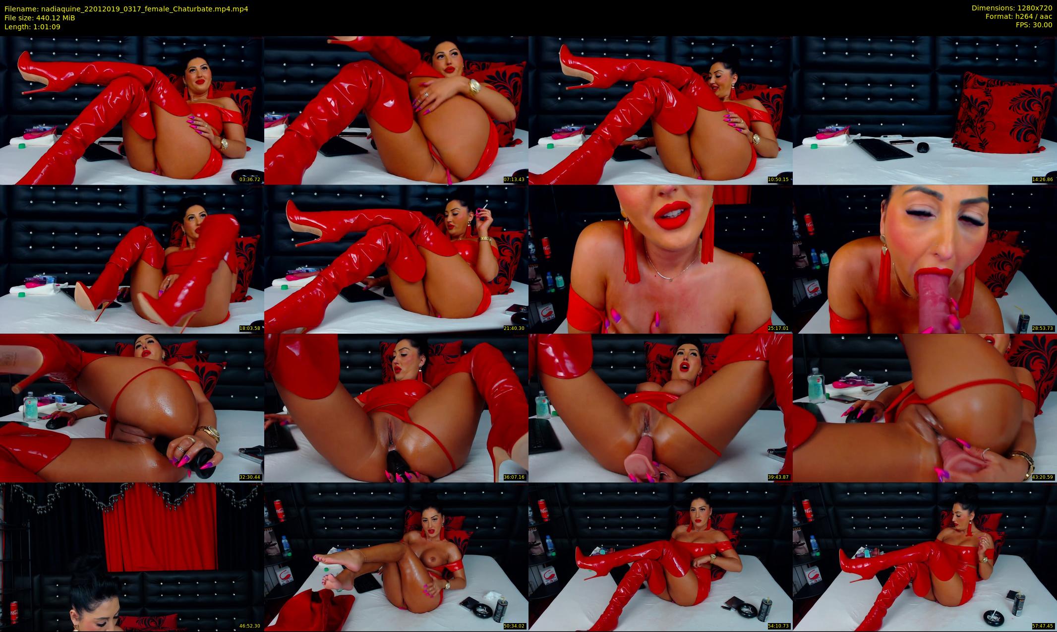 nadiaquine — 62 minute Chaturbate female cam show recording, 720p, Jan 22, 2019