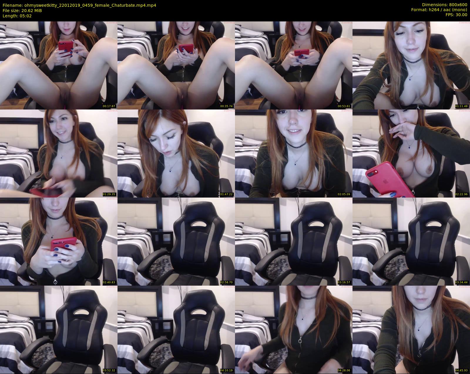 ohmysweetkitty — 6 minute Chaturbate female cam show recording, 480p, Jan 22, 2019