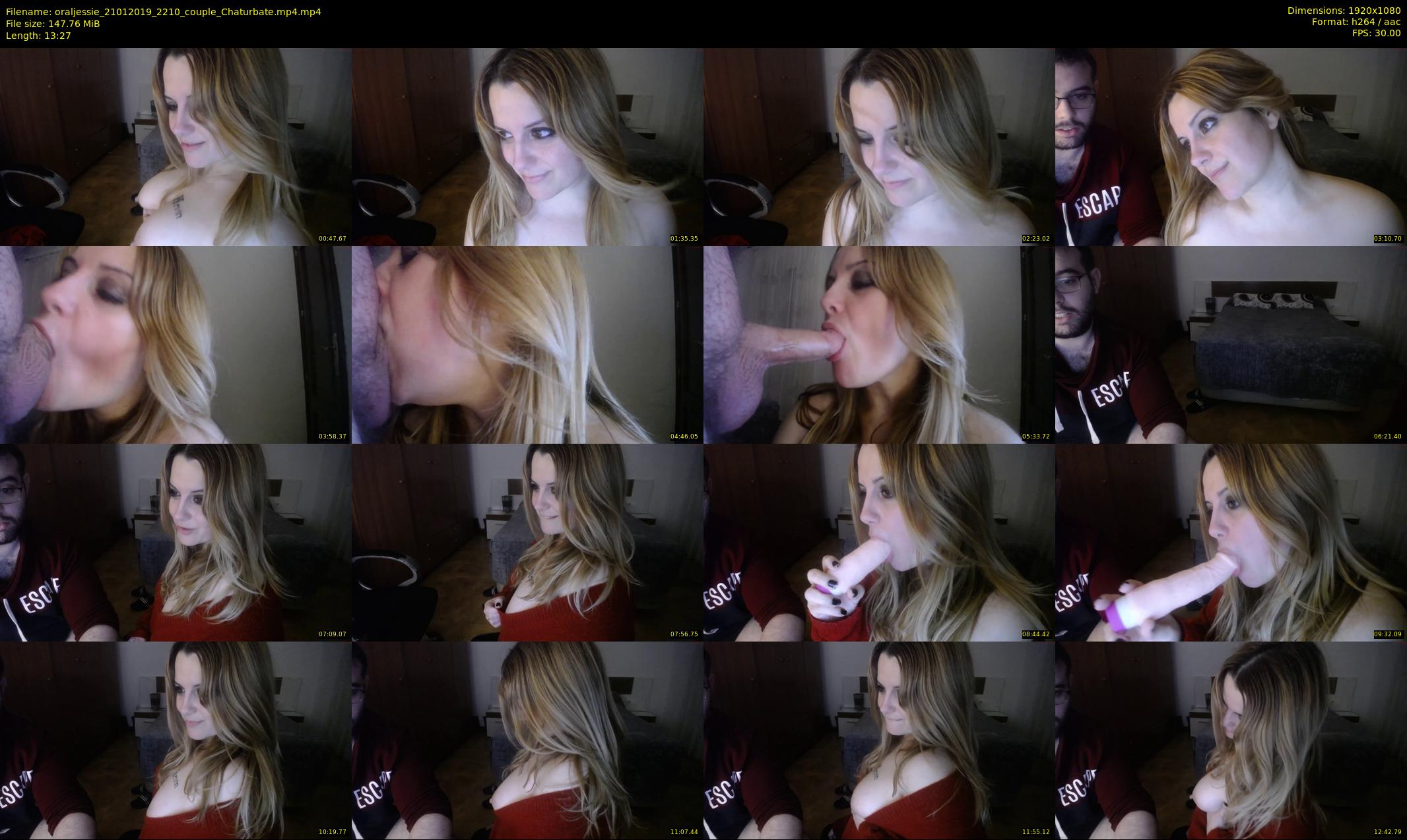oraljessie — 14 minute Chaturbate couple cam show recording, 1080p, Jan 21, 2019