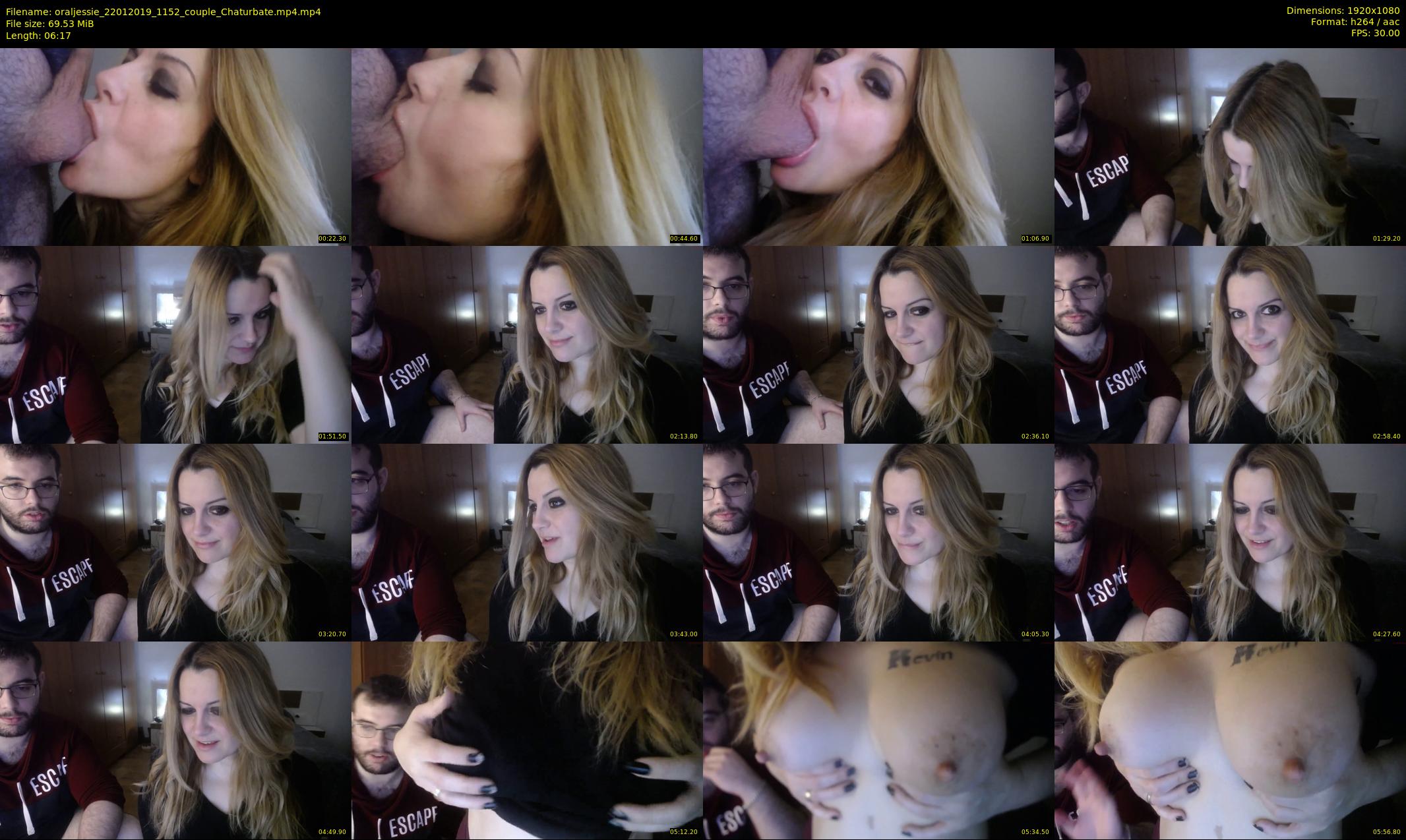 oraljessie — 7 minute Chaturbate couple cam show recording, 1080p, Jan 22, 2019