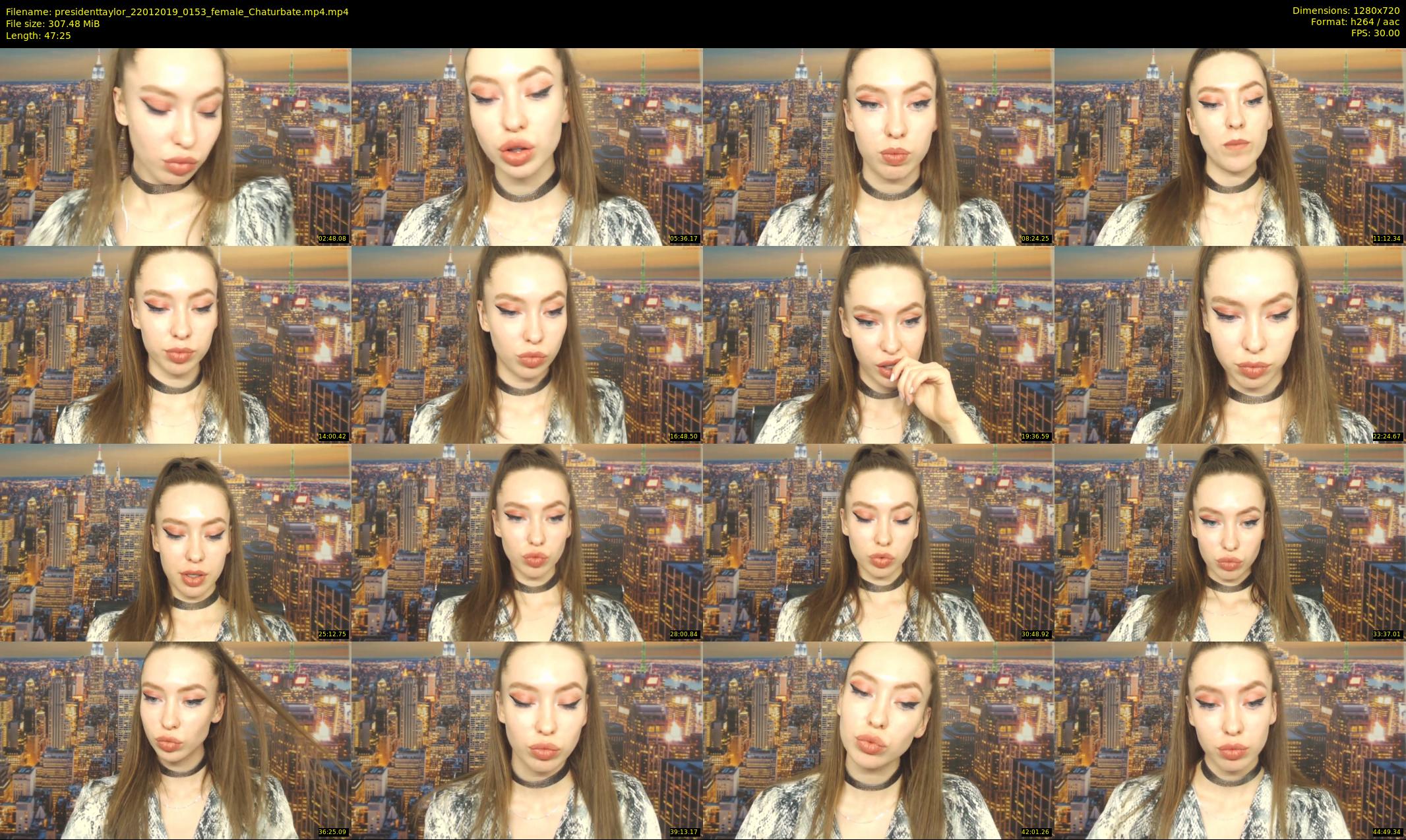 presidenttaylor — 48 minute Chaturbate female cam show recording, 720p, Jan 22, 2019