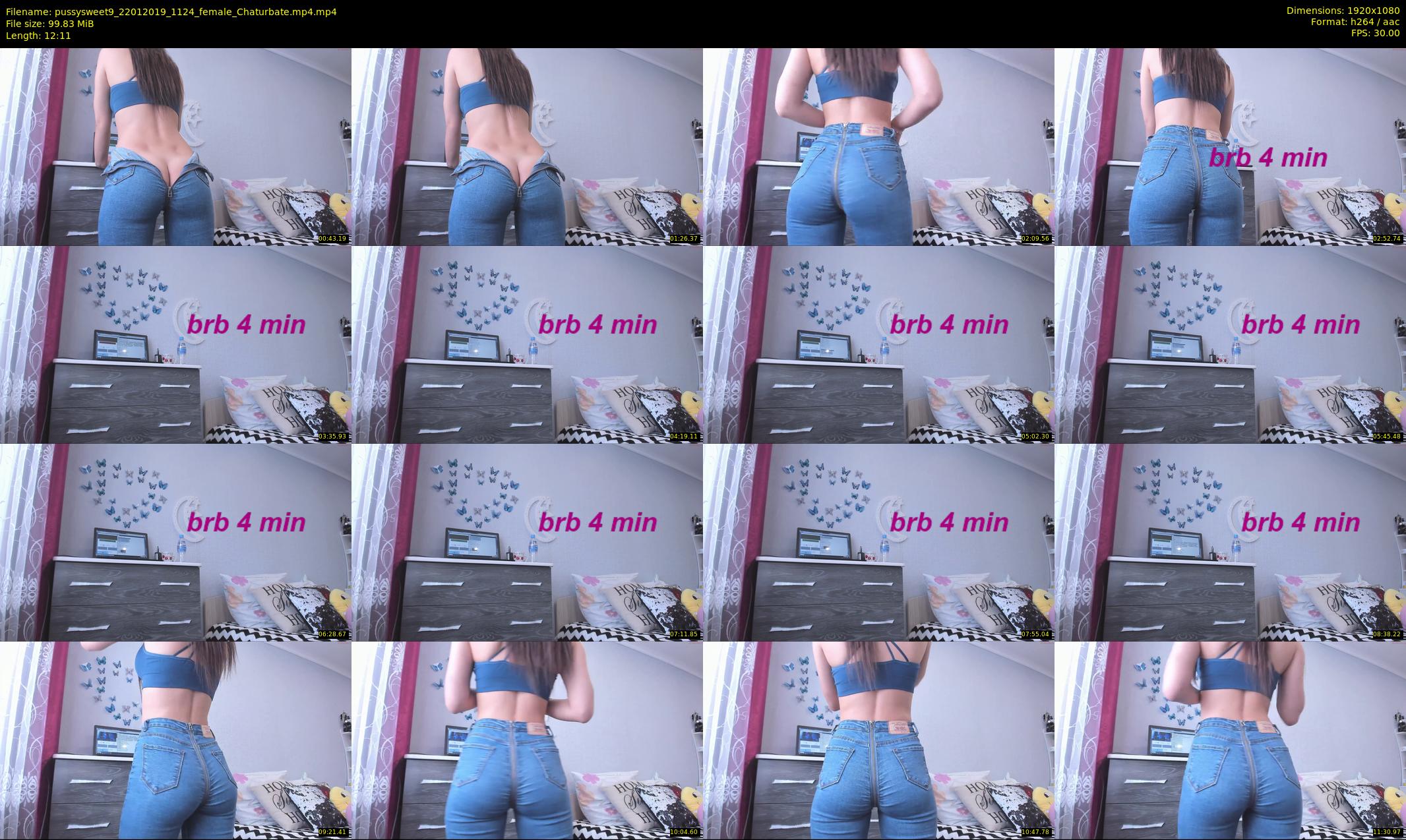 pussysweet9 — 13 minute Chaturbate female cam show recording, 1080p, Jan 22, 2019