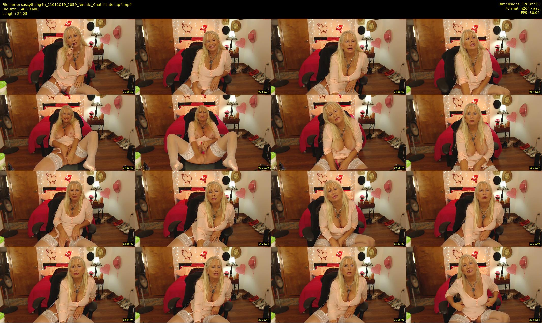 sassythang4u — 25 minute Chaturbate female cam show recording, 720p, Jan 21, 2019
