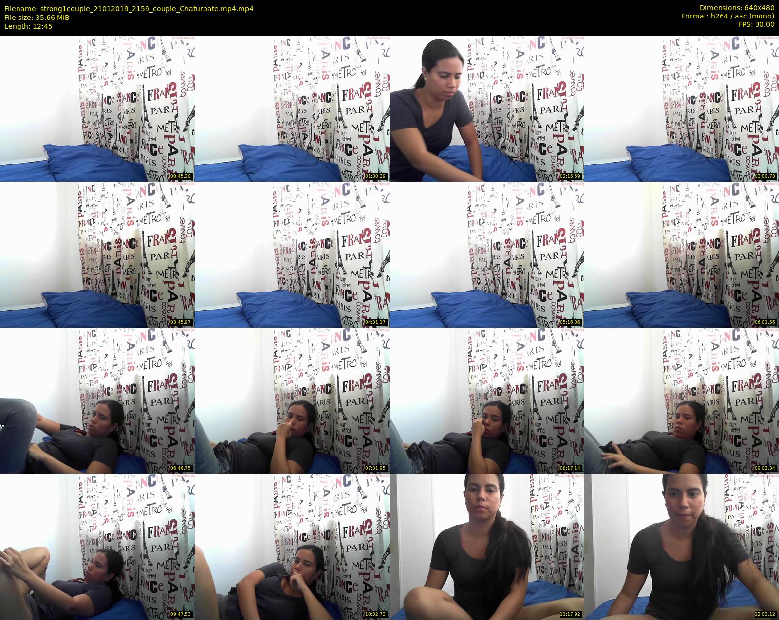 strong1couple — 13 minute Chaturbate couple cam show recording, 480p, Jan 21, 2019