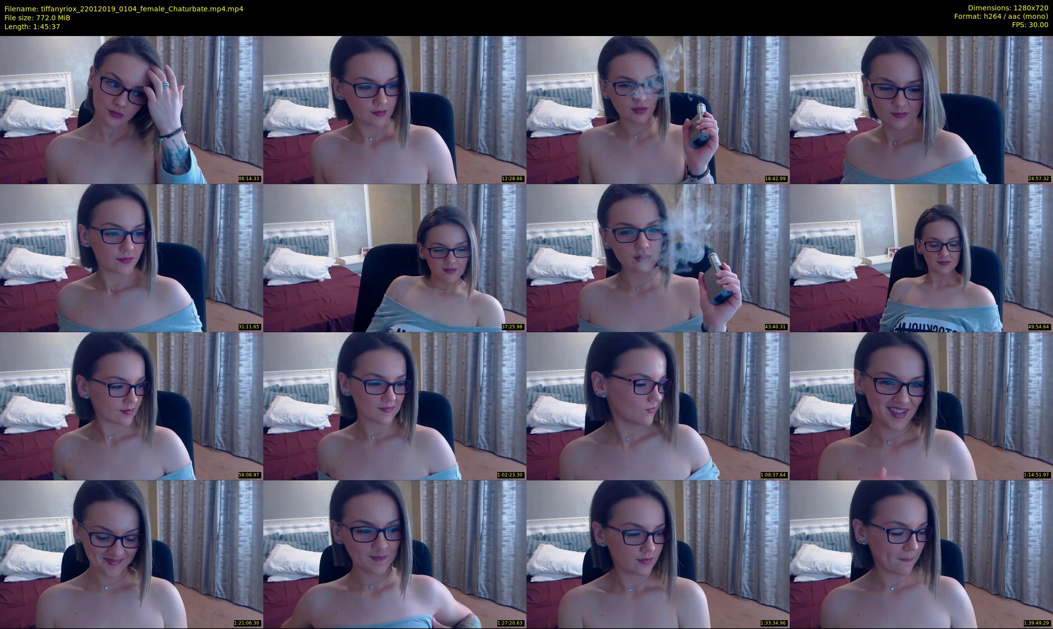 tiffanyriox — 106 minute Chaturbate female cam show recording, 720p, Jan 22, 2019