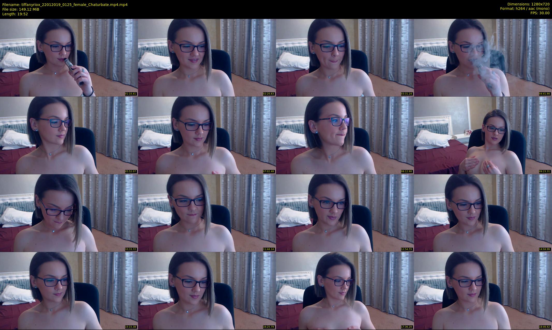 tiffanyriox — 20 minute Chaturbate female cam show recording, 720p, Jan 22, 2019