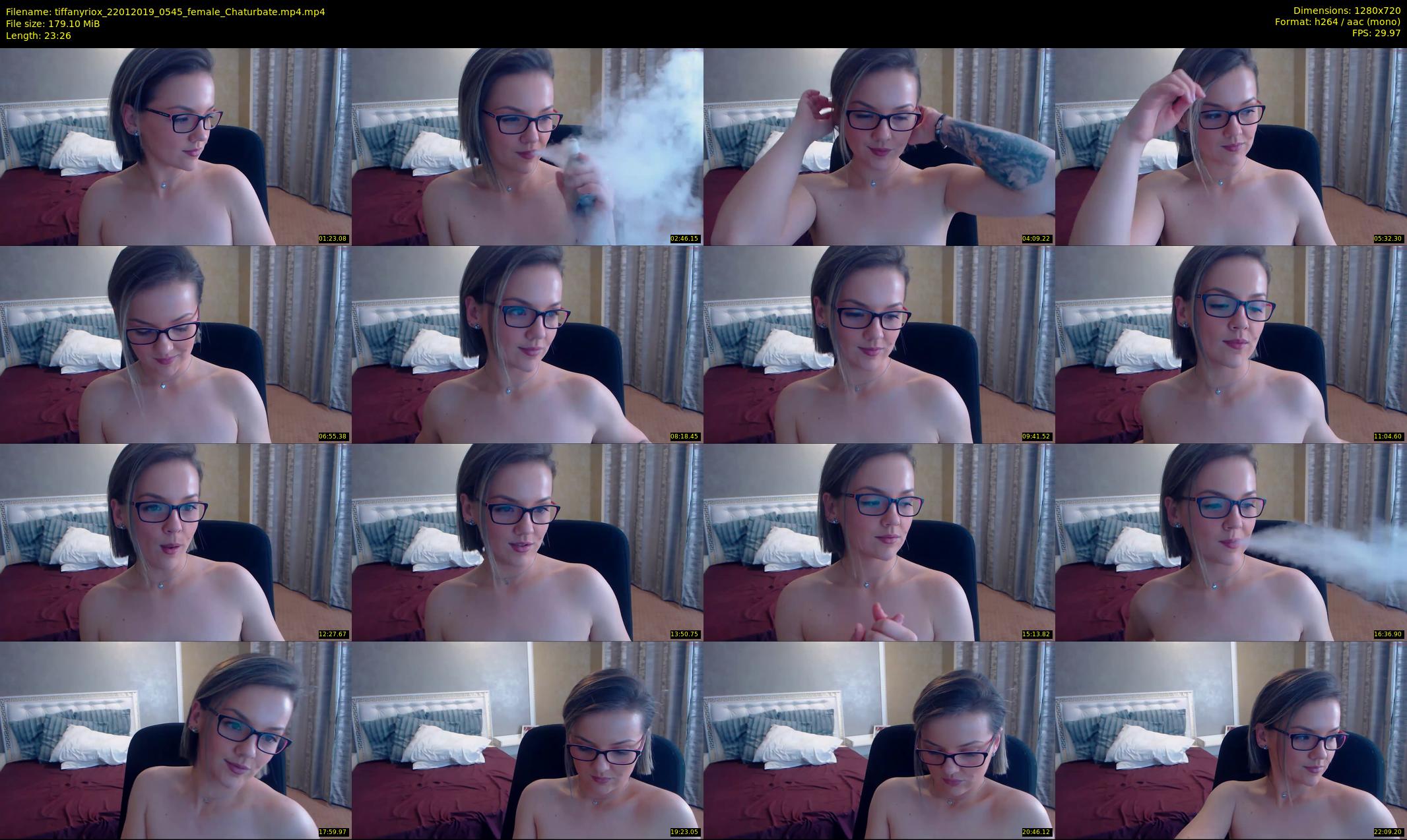 tiffanyriox — 24 minute Chaturbate female cam show recording, 720p, Jan 22, 2019