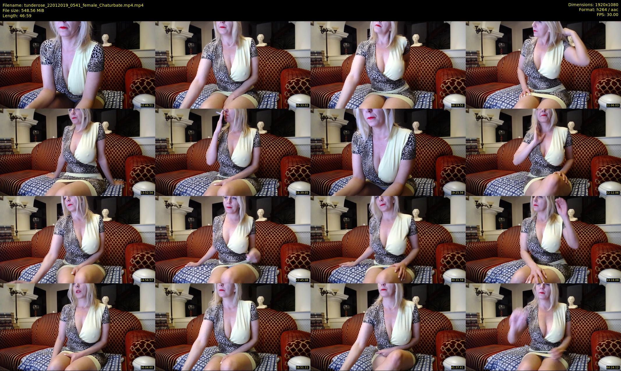 tunderose — 47 minute Chaturbate female cam show recording, 1080p, Jan 22, 2019