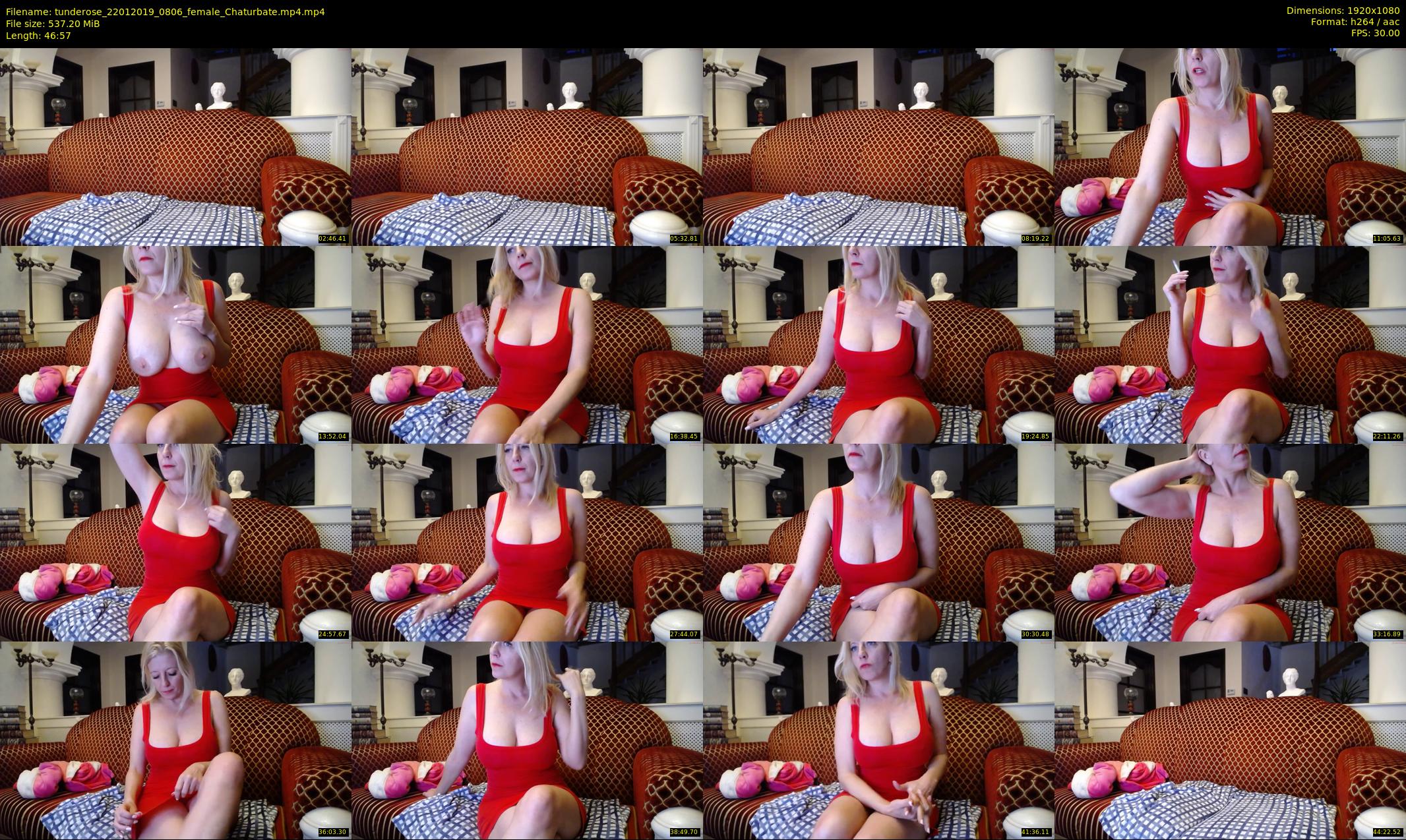 tunderose — 47 minute Chaturbate female cam show recording, 1080p, Jan 22, 2019