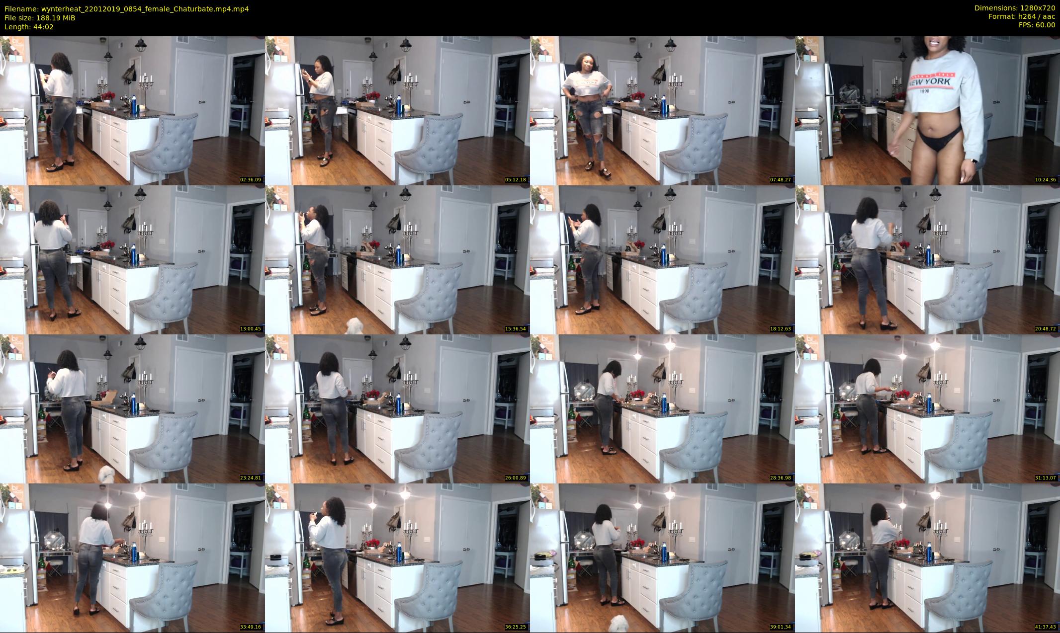 wynterheat — 45 minute Chaturbate female cam show recording, 720p, Jan 22, 2019