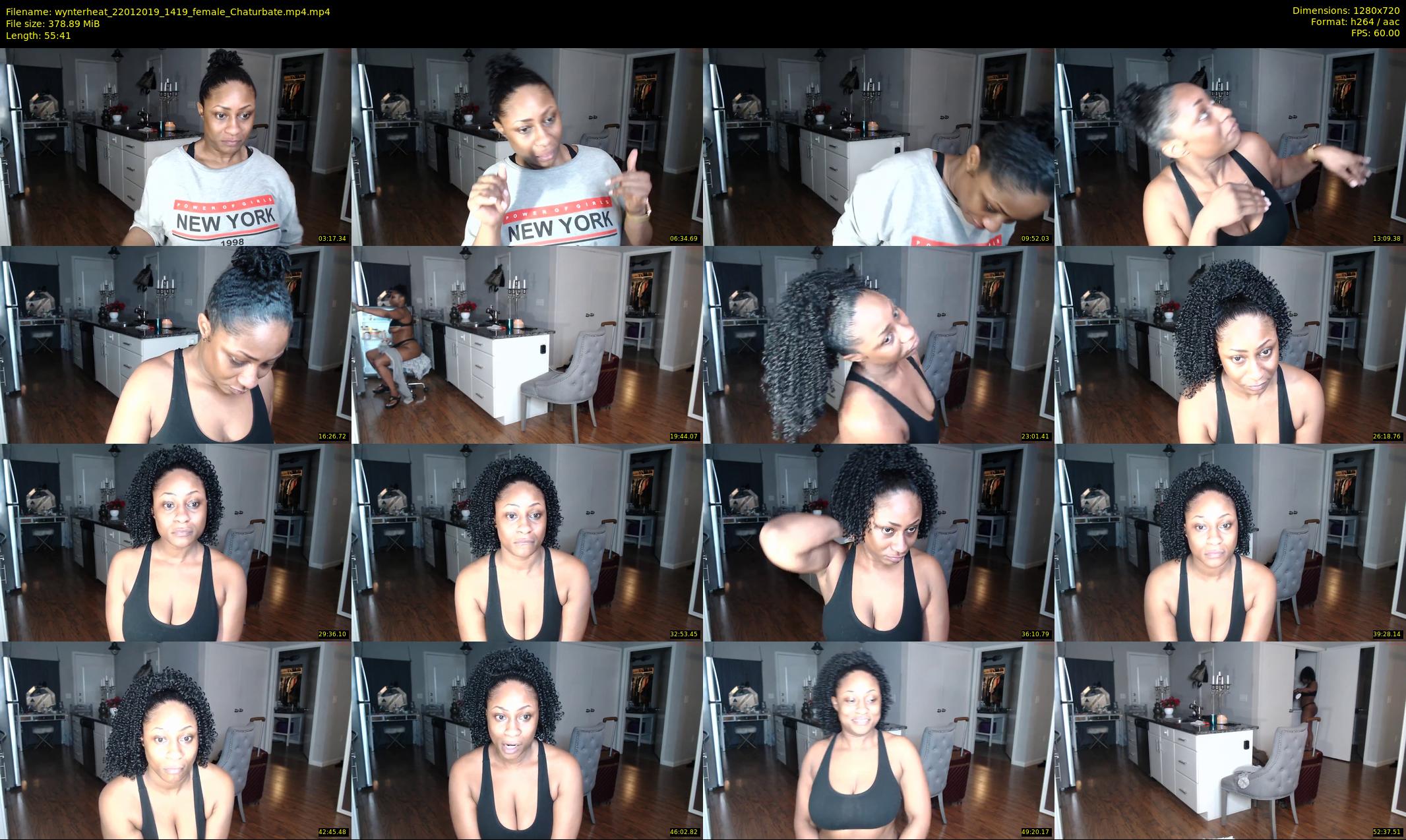 wynterheat — 56 minute Chaturbate female cam show recording, 720p, Jan 22, 2019