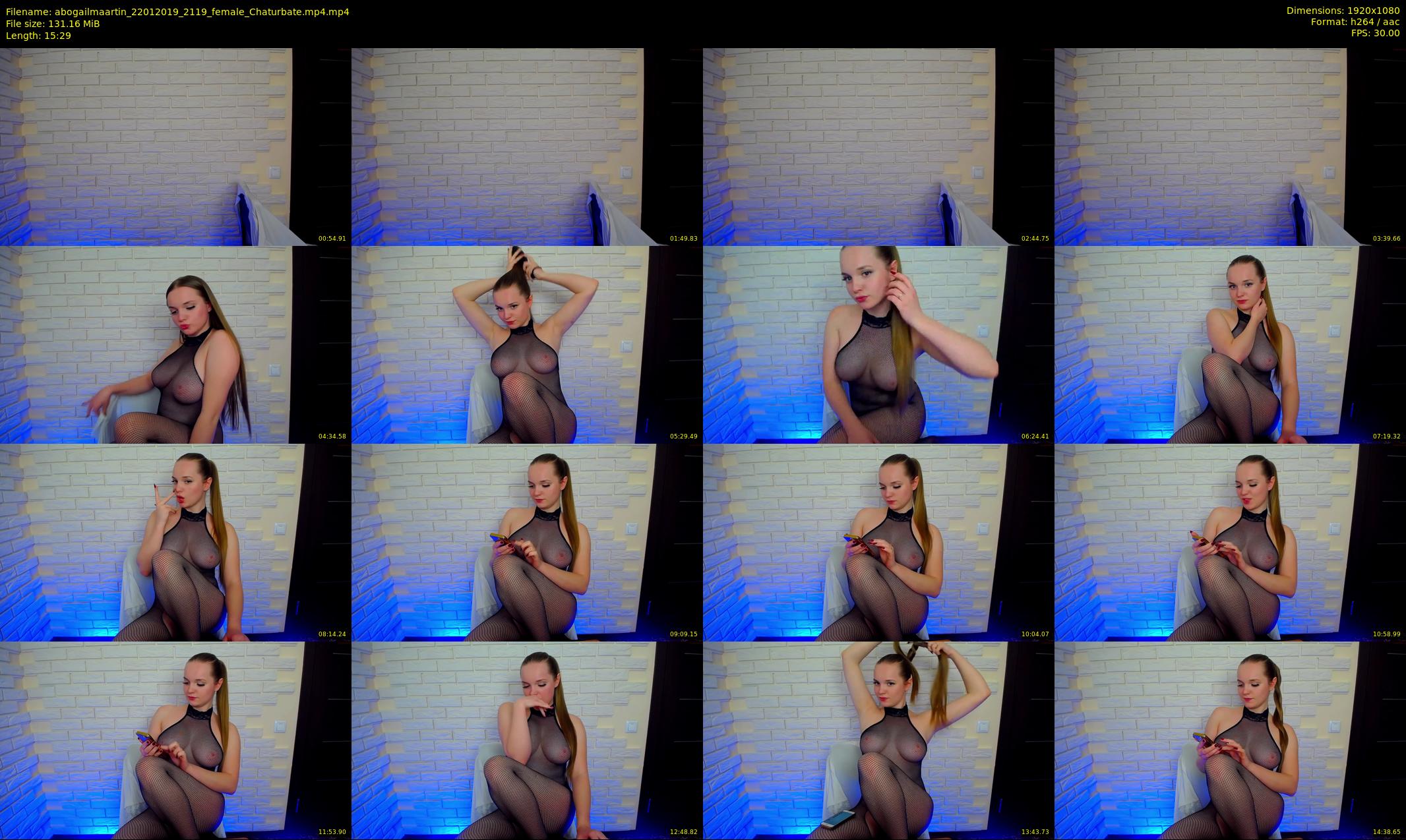 abogailmaartin — 16 minute Chaturbate female cam show recording, 1080p, Jan 22, 2019