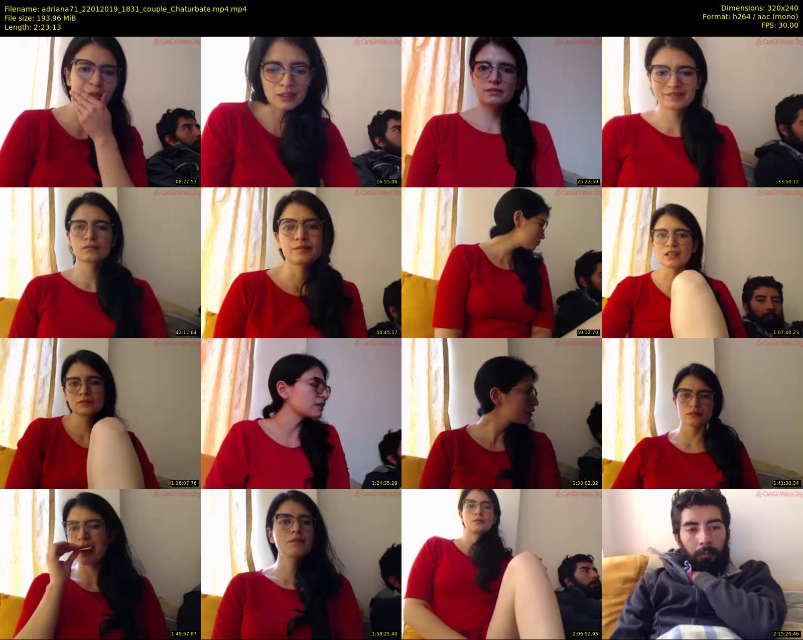 adriana71 — 144 minute Chaturbate couple cam show recording, SD, Jan 22, 2019