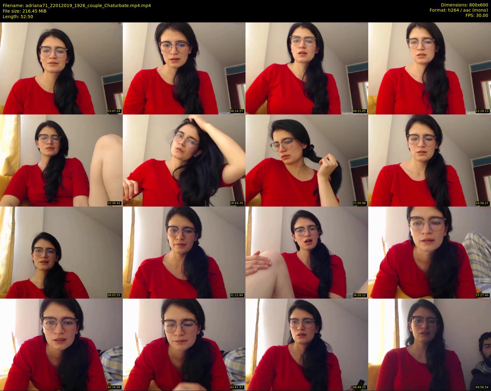 adriana71 — 53 minute Chaturbate couple cam show recording, 480p, Jan 22, 2019